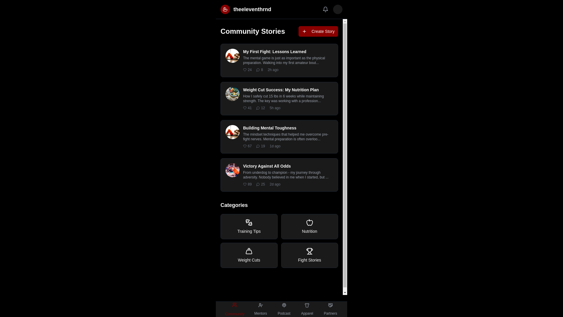 website screenshot of https://theeleventhrnd.com/