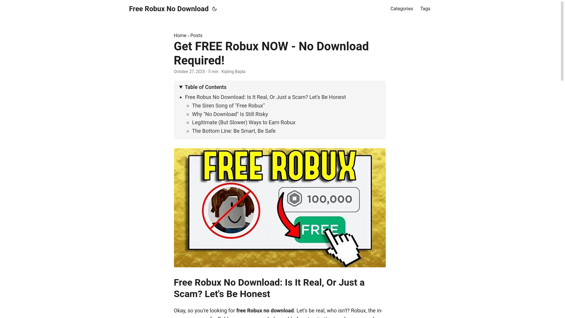 website screenshot of https://free-robux-no-download.pages.dev/
