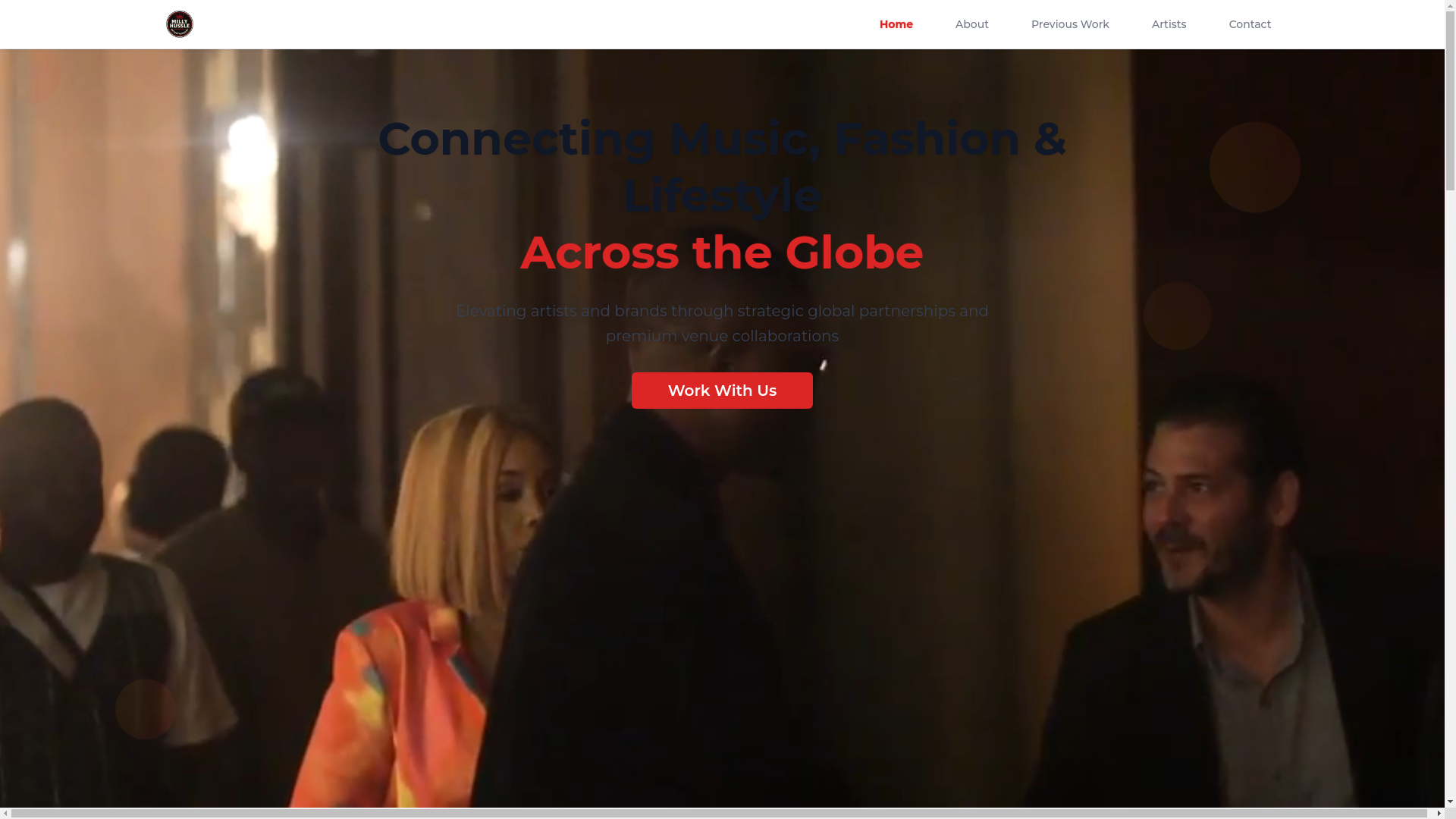 website screenshot of https://millyhussleentertainment.com/