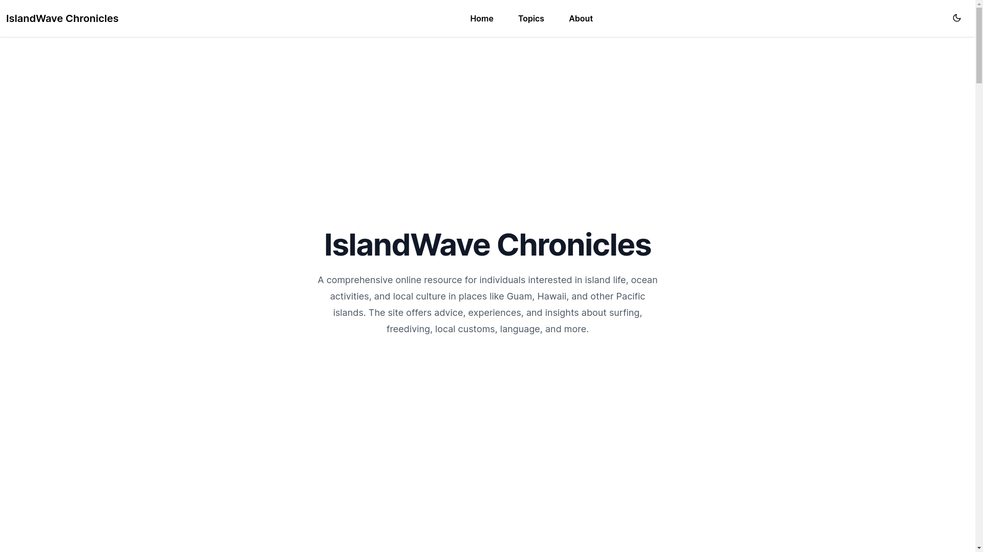 website screenshot of https://islandwavechronicles-com.pages.dev/