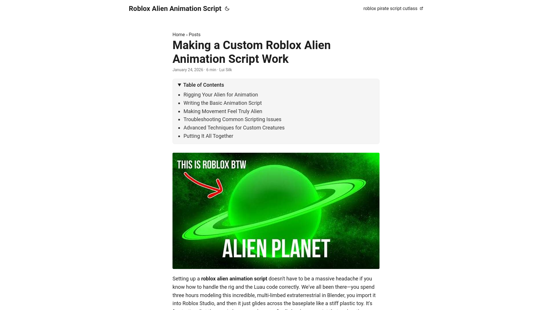 website screenshot of https://roblox-alien-animation-script.pages.dev/