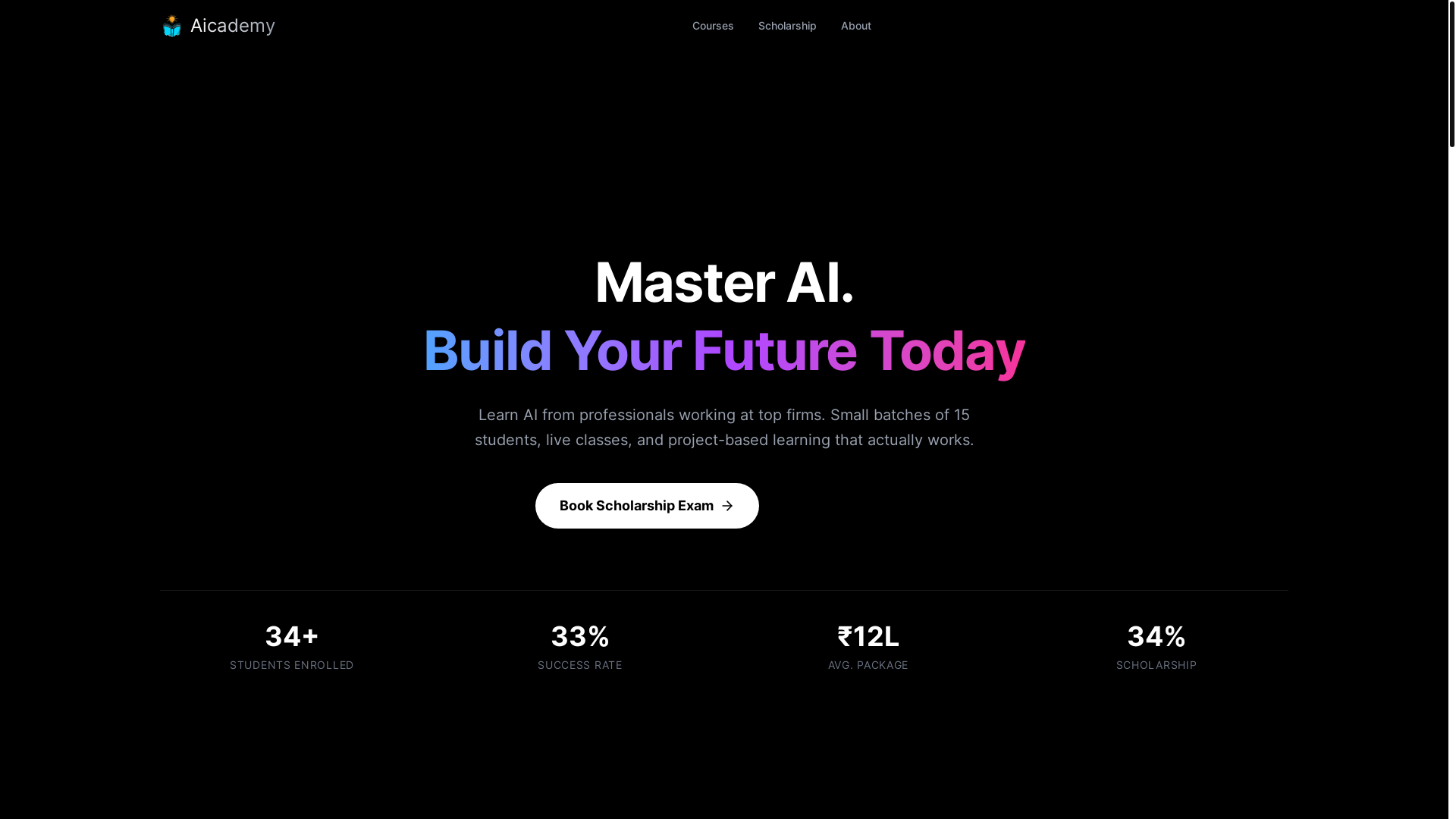 website screenshot of https://aicademy-web.pages.dev/