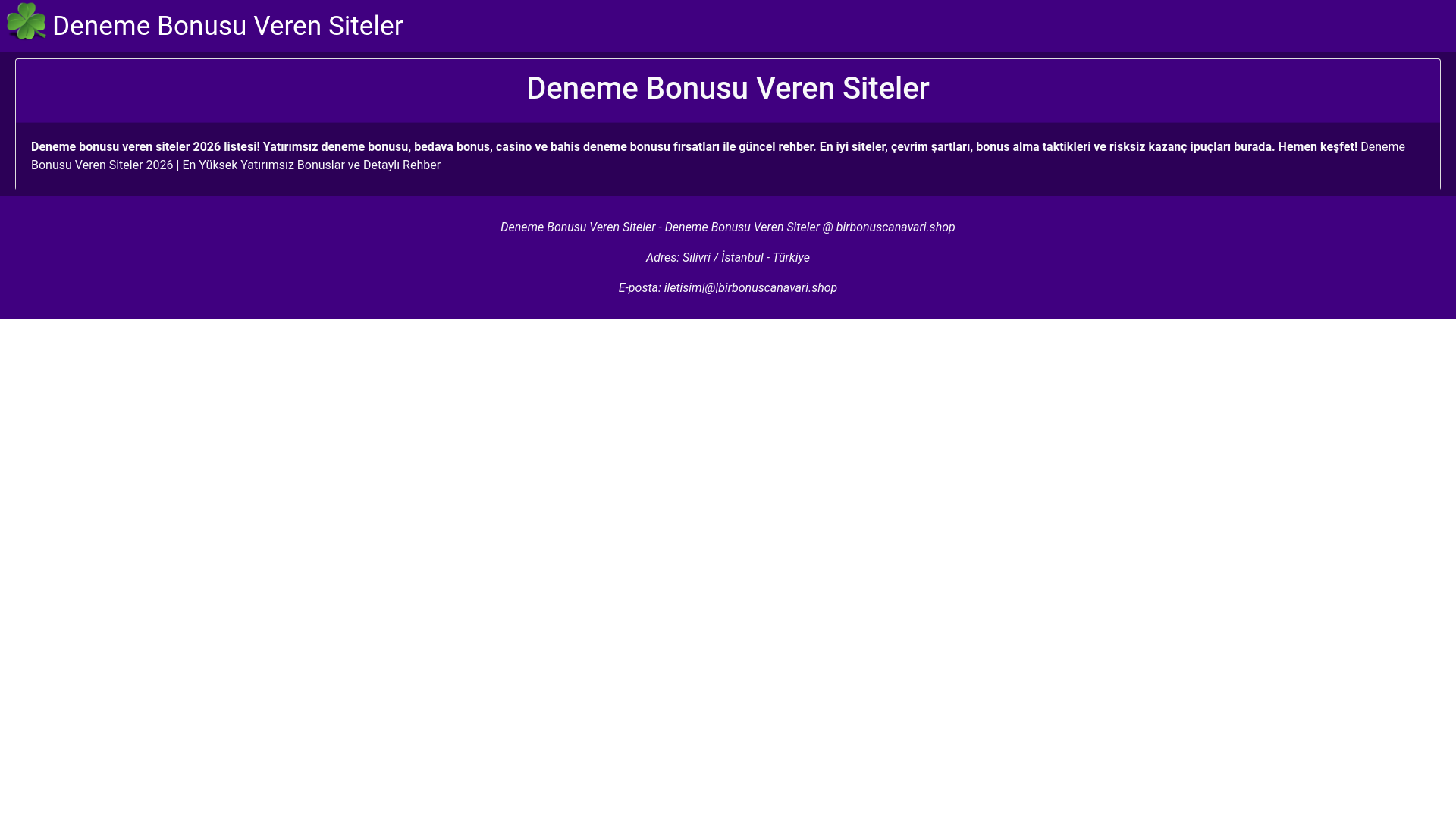 website screenshot of https://birbonuscanavari.shop/