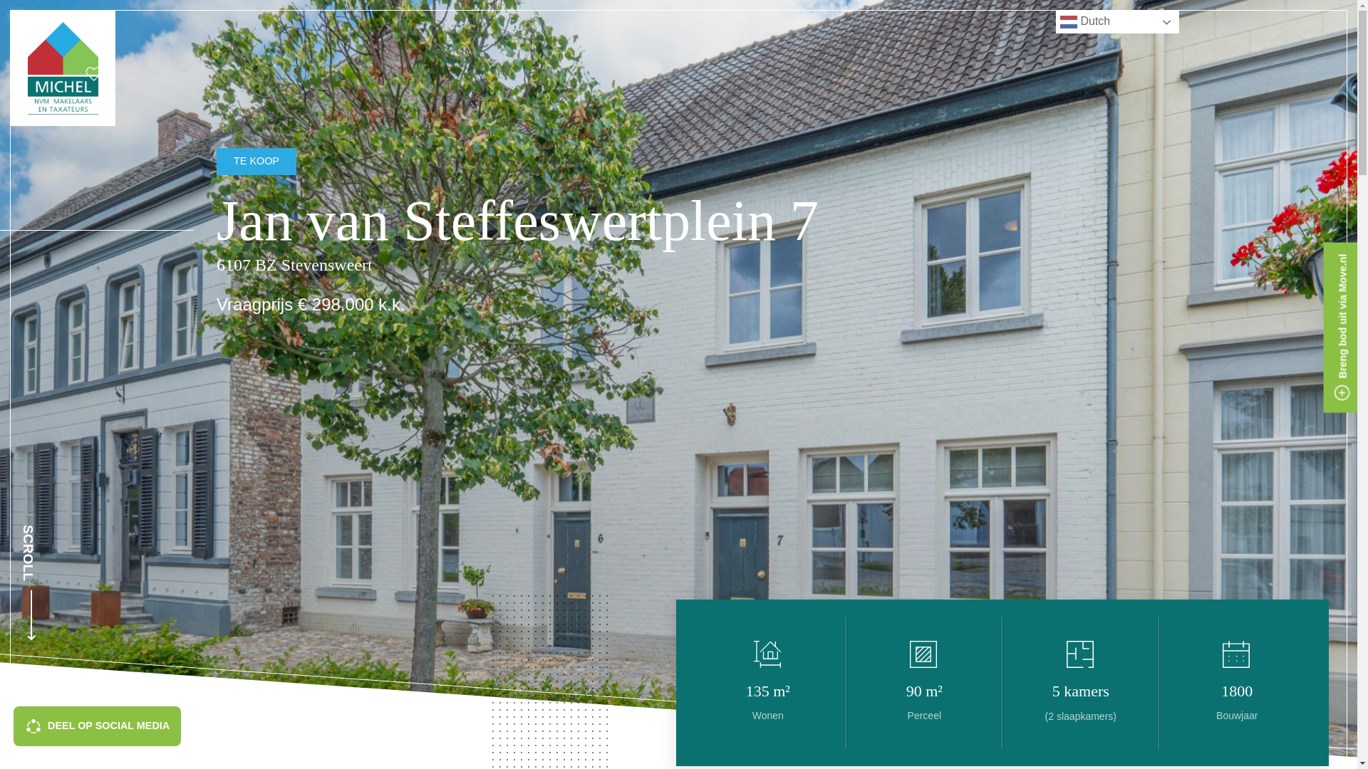website screenshot of https://janvansteffeswertplein7stevensweert.nl/