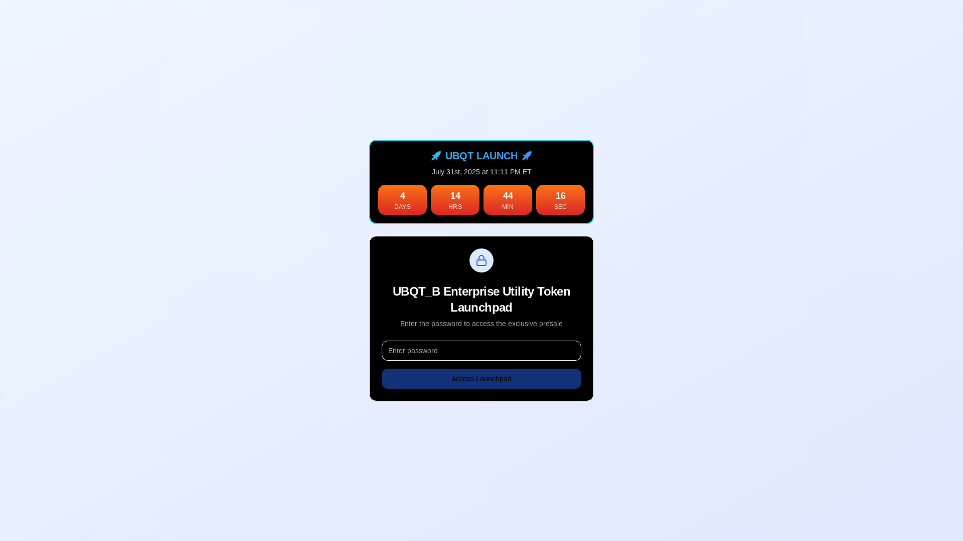 website screenshot of https://ndaolaunchpad.com/