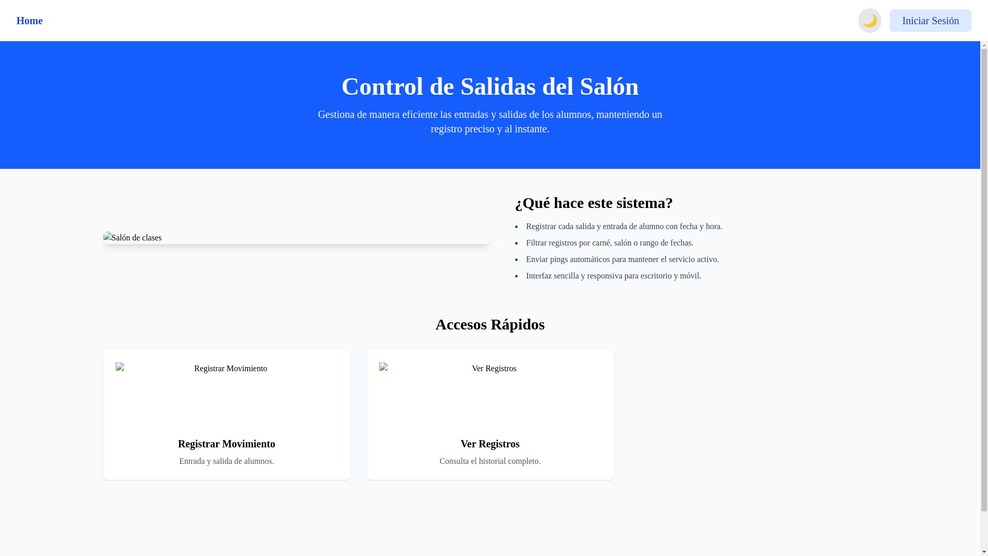 website screenshot of https://kinal-edutrack.pages.dev/