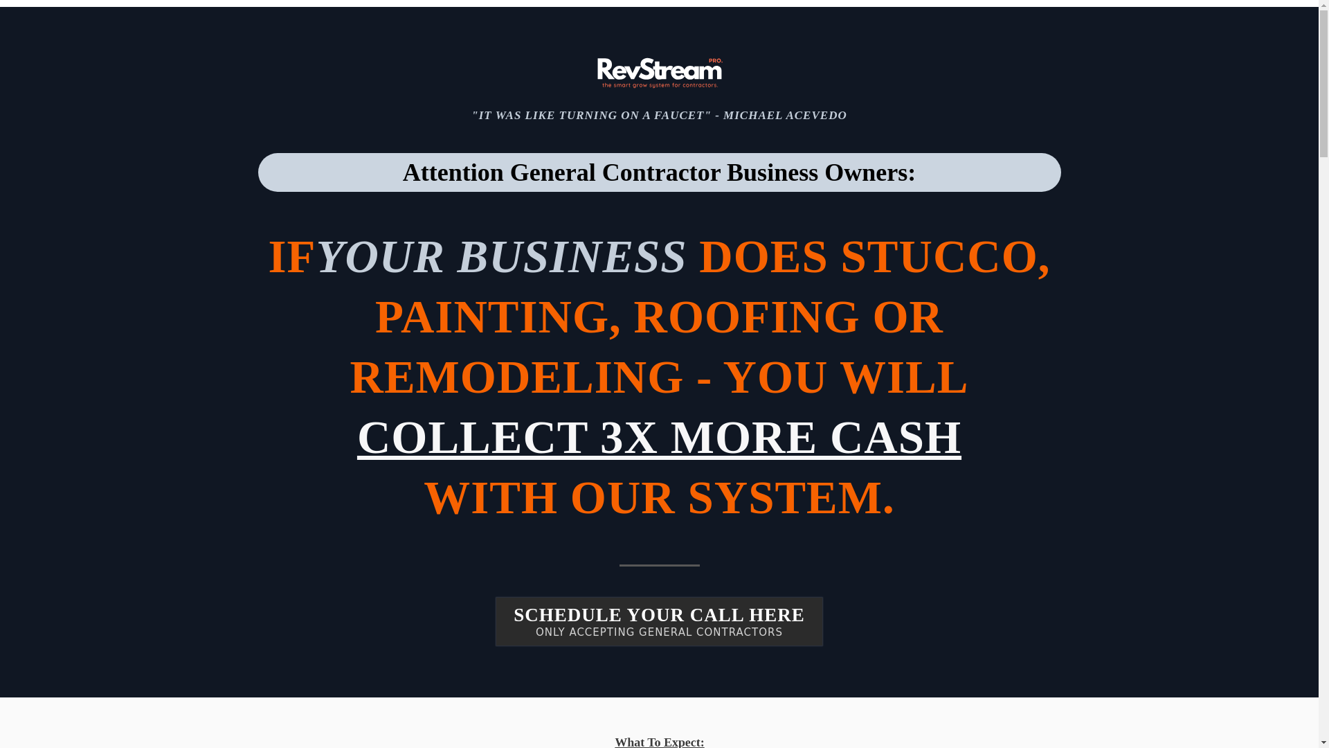 website screenshot of https://revstream-contractors.com/