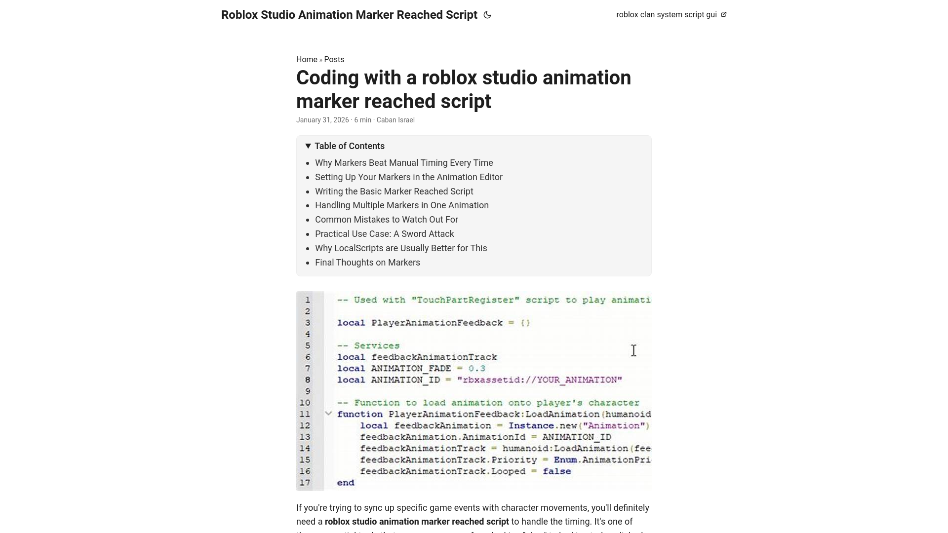 website screenshot of https://roblox-studio-animation-marker-reached-script.pages.dev/