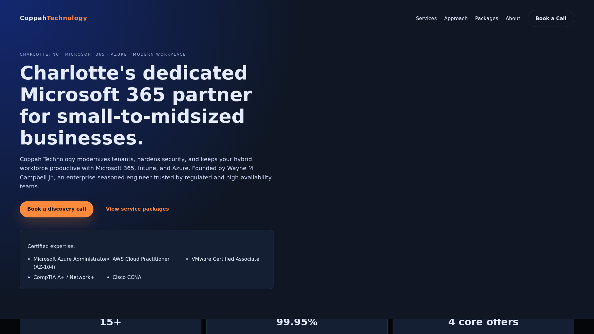 website screenshot of https://coppah-site.pages.dev/