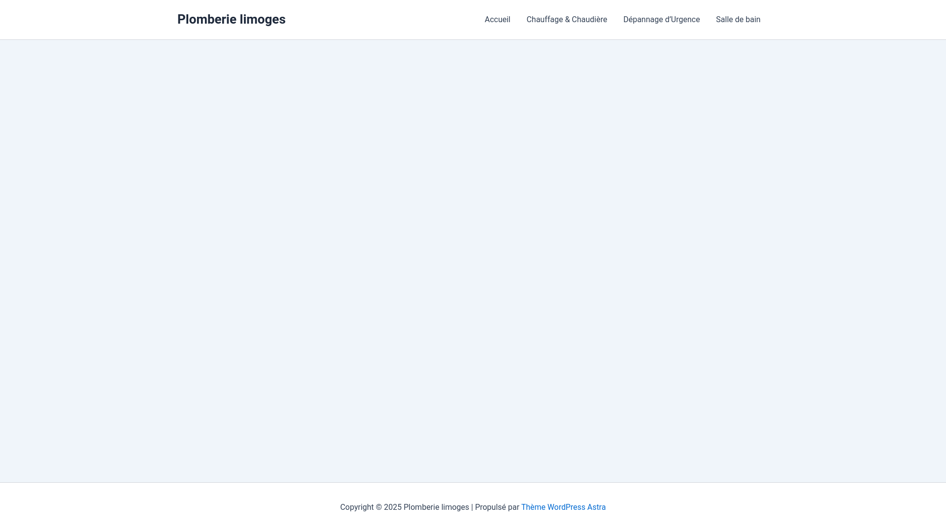 website screenshot of https://plomberielimoges.fr/