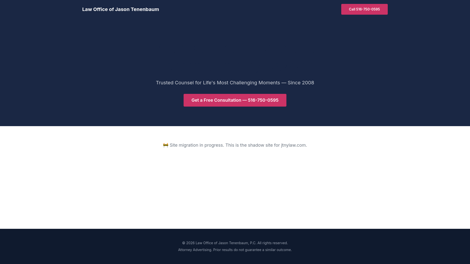website screenshot of https://jtnylaw-next.pages.dev/