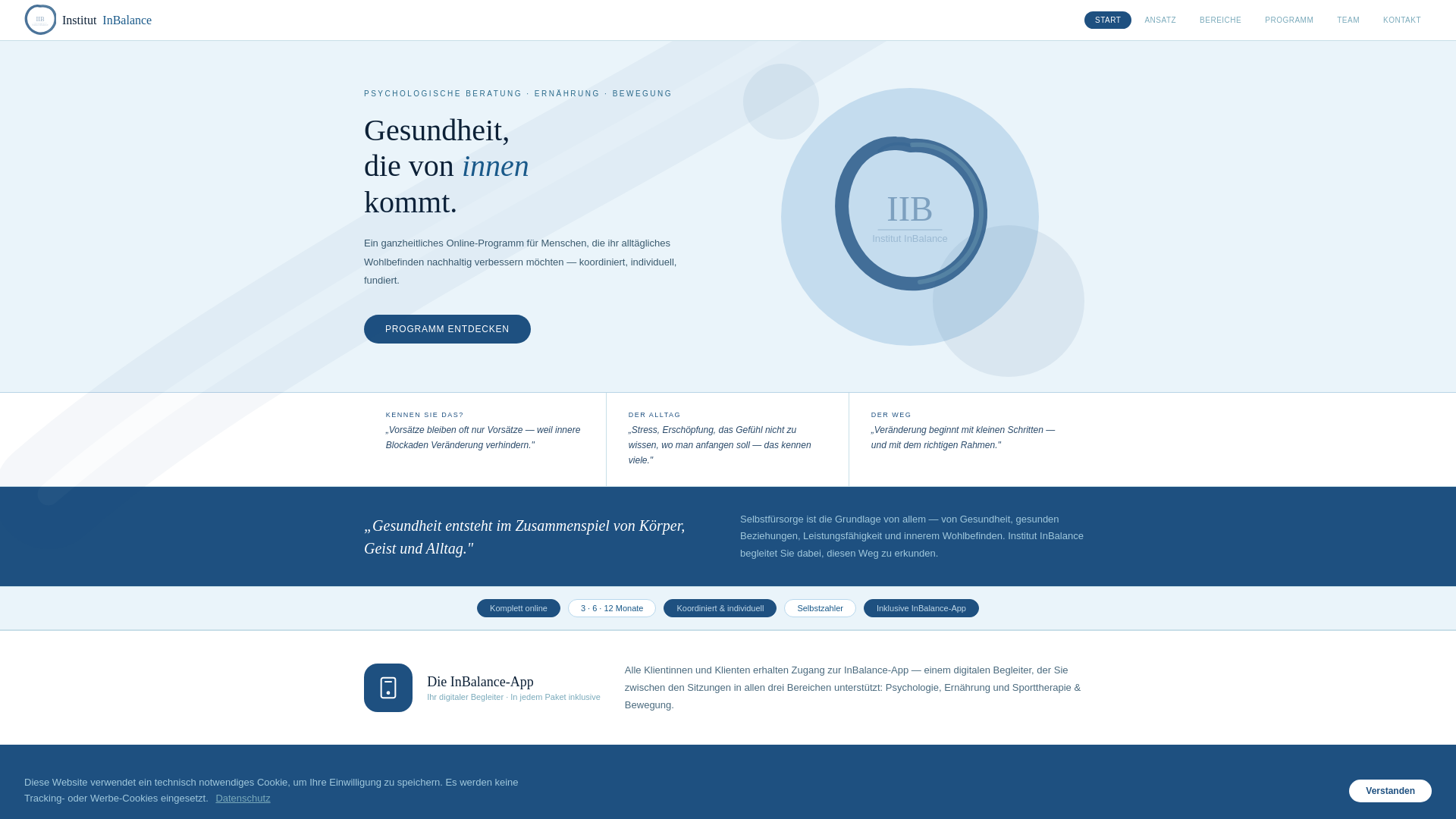 website screenshot of https://institut-inbalance.com/