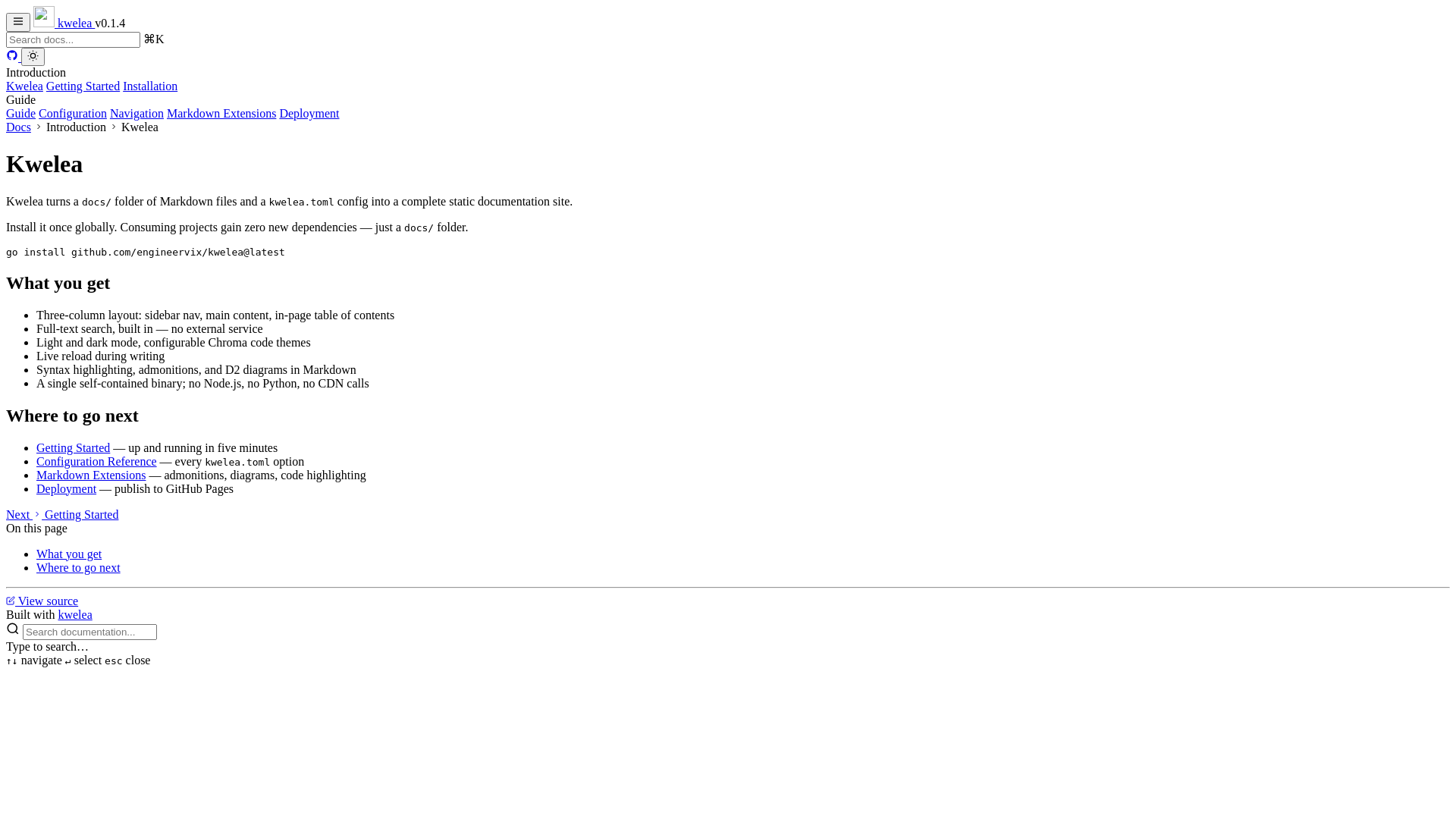 website screenshot of https://kwelea.pages.dev/