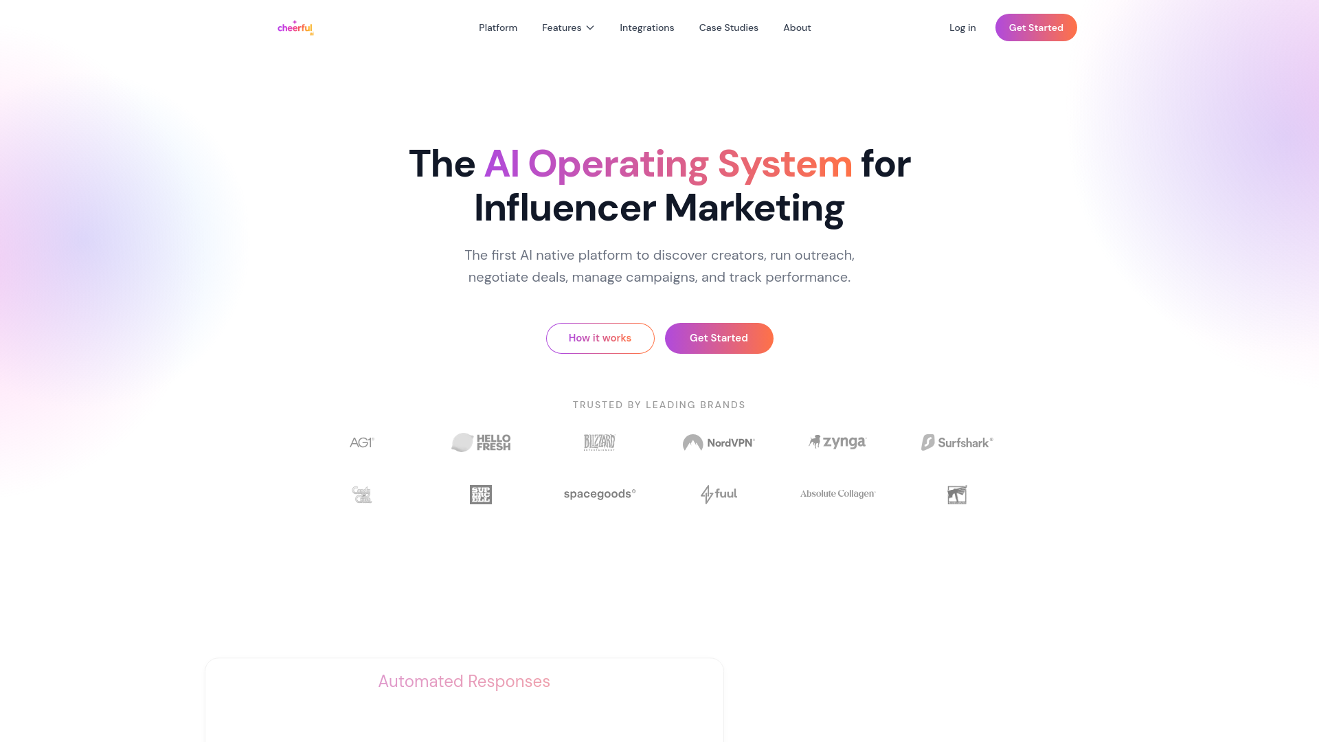 website screenshot of https://cheerfulplatform.com/