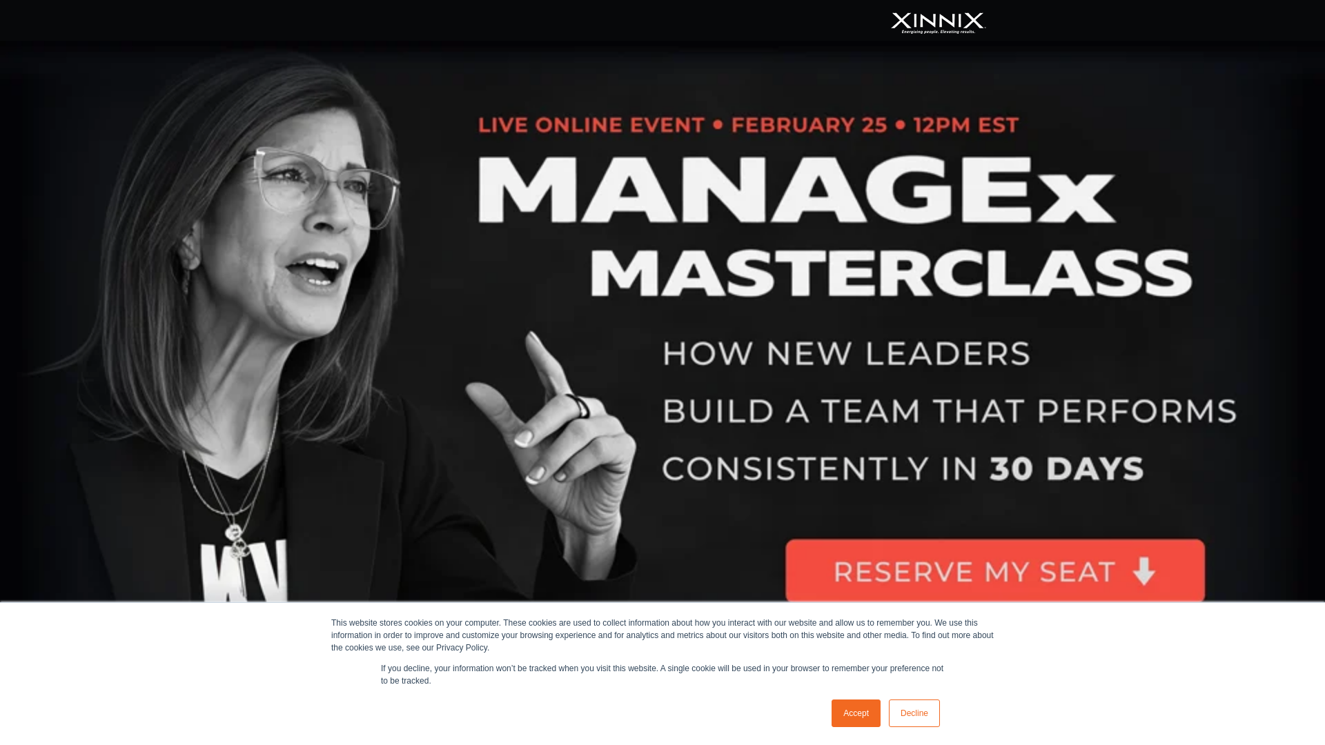 website screenshot of https://info.xinnix.com/managex