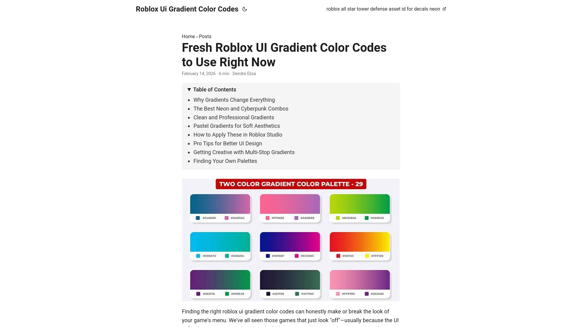 website screenshot of https://roblox-ui-gradient-color-codes.pages.dev/