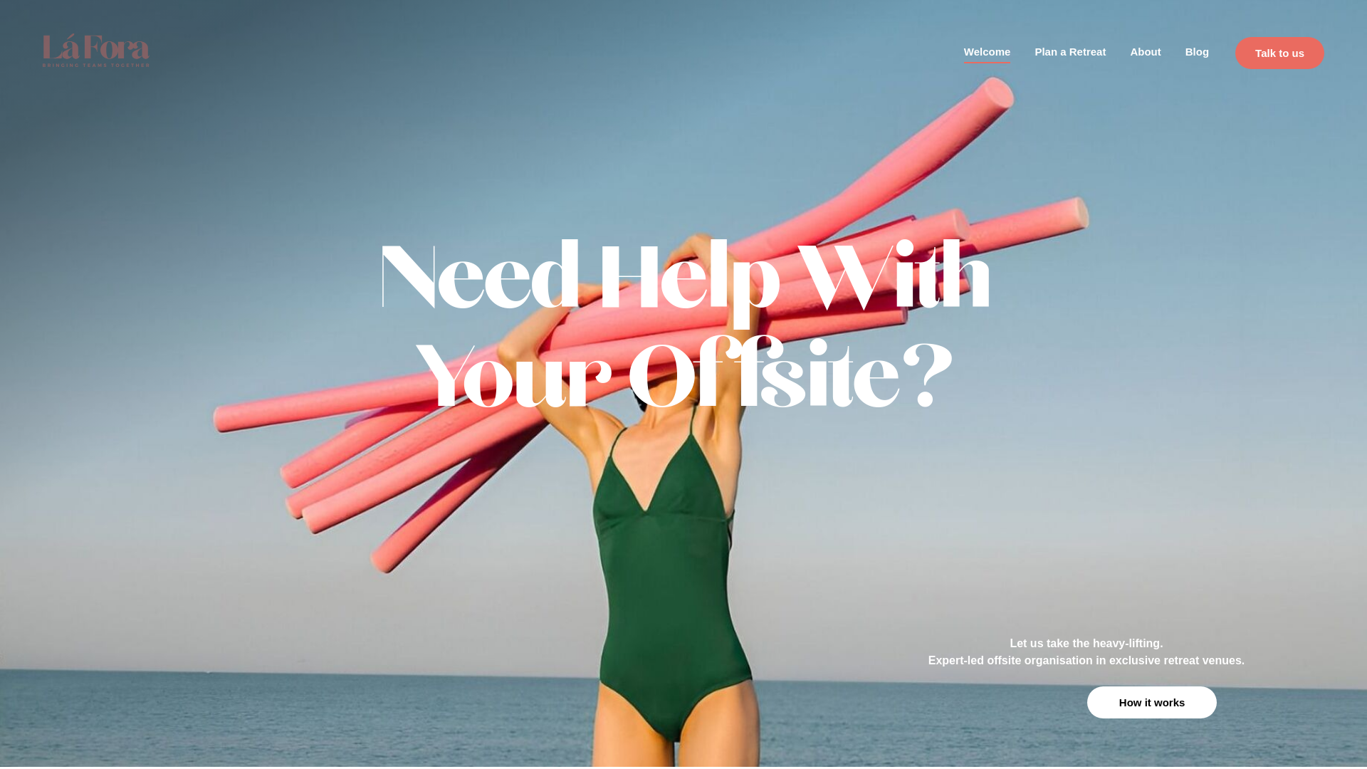 website screenshot of https://laforaretreat.com