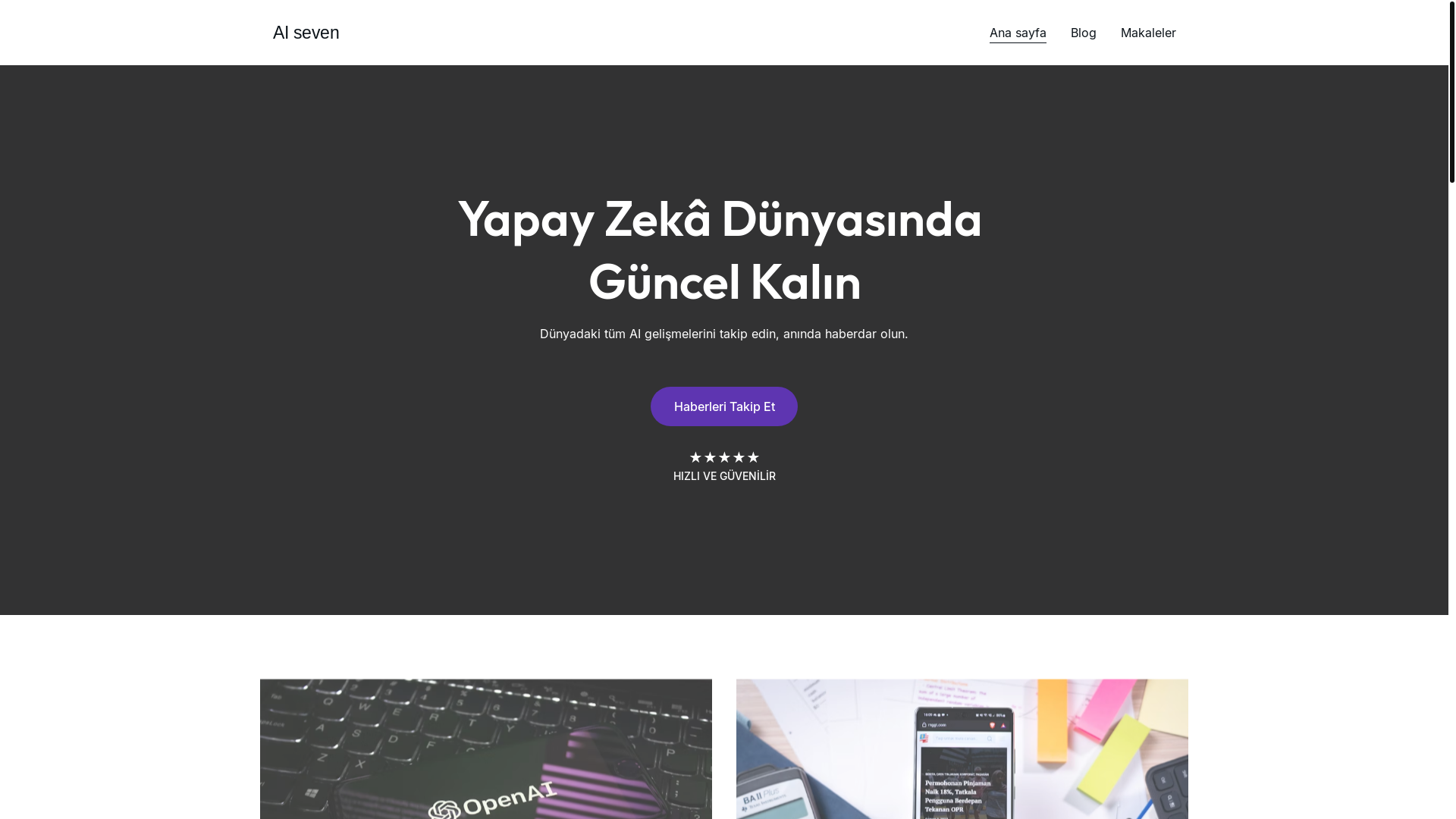 website screenshot of https://aiseven.ai/