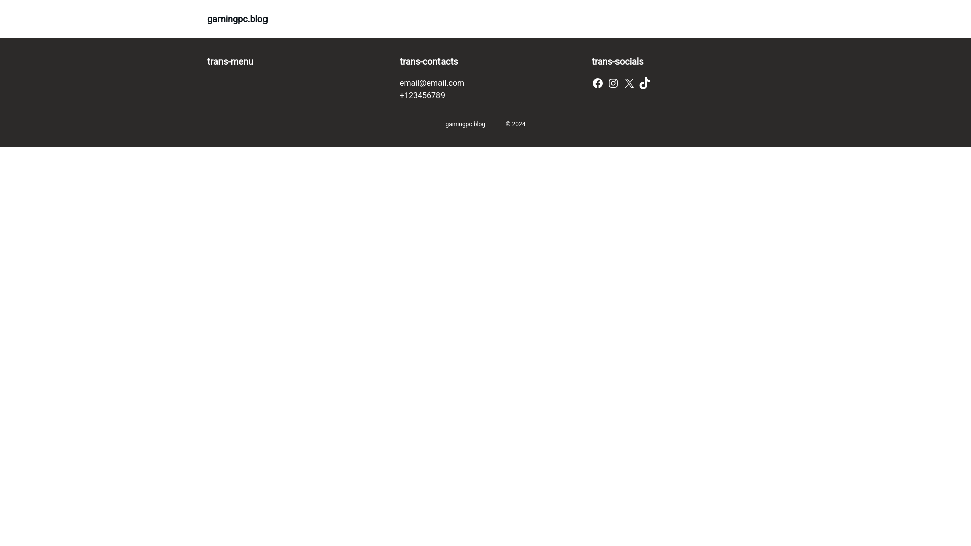 website screenshot of https://gamingpc.blog/