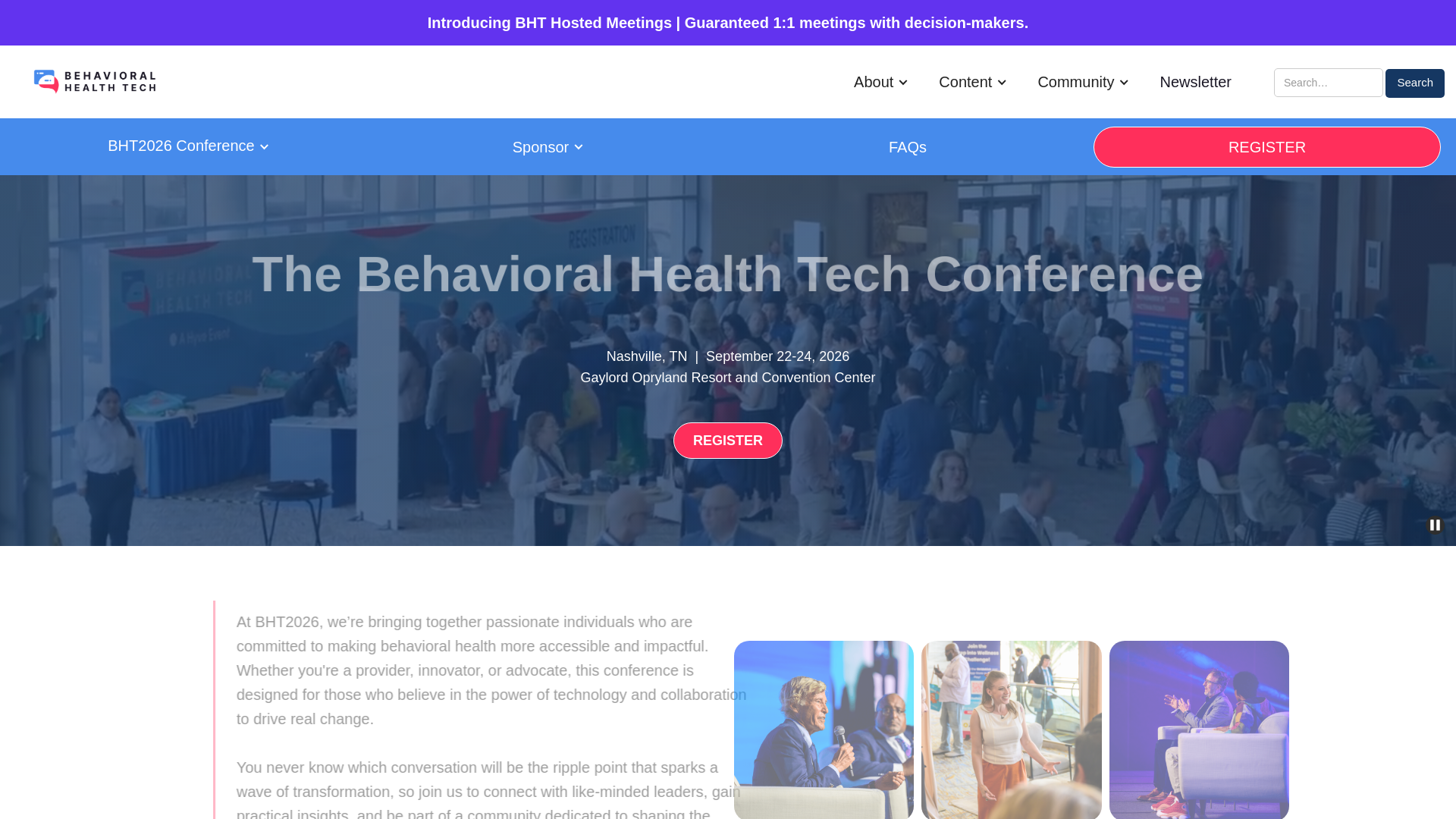 website screenshot of https://bht2026summit.com/