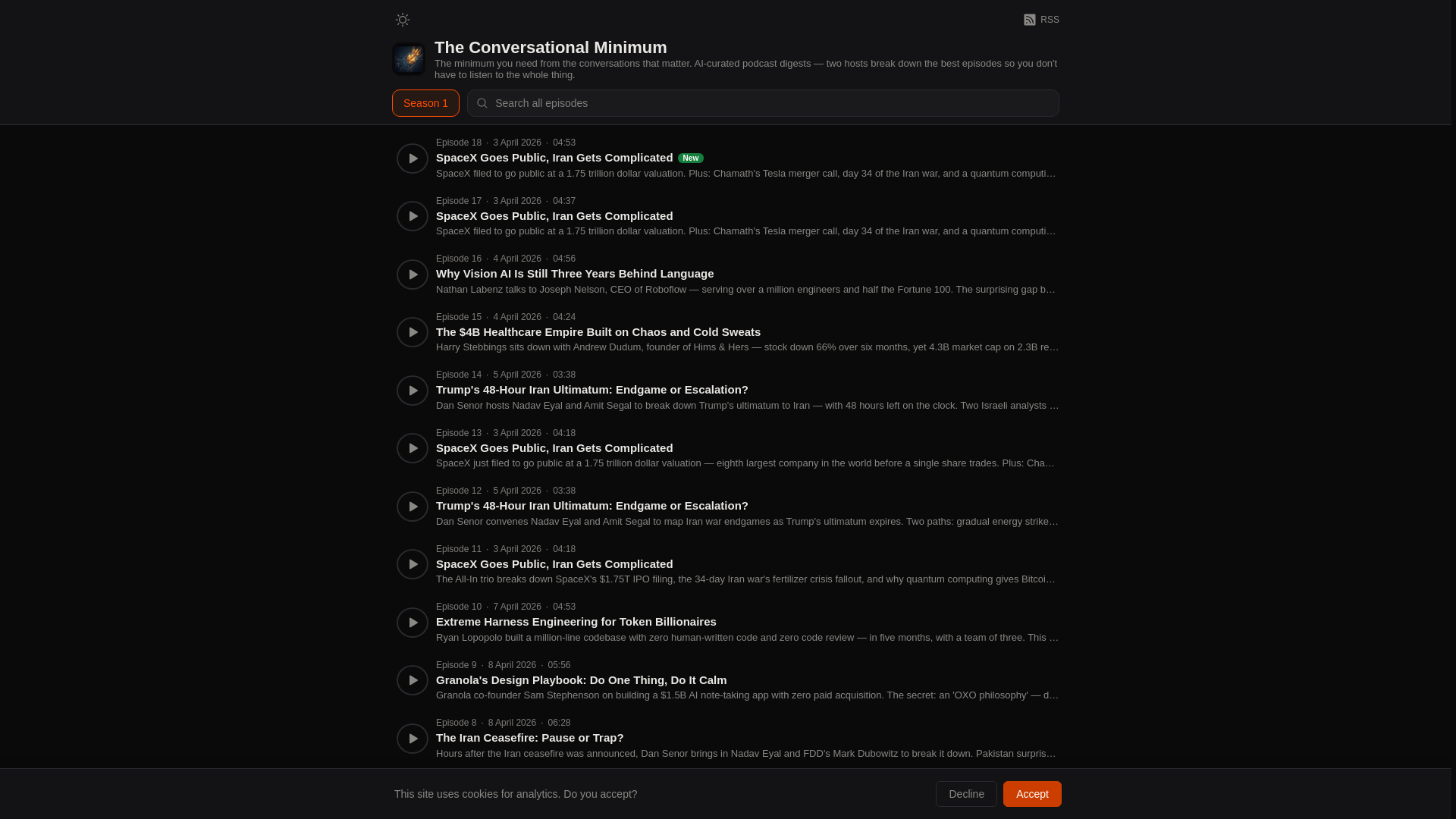 website screenshot of https://conversational-minimum.pages.dev/