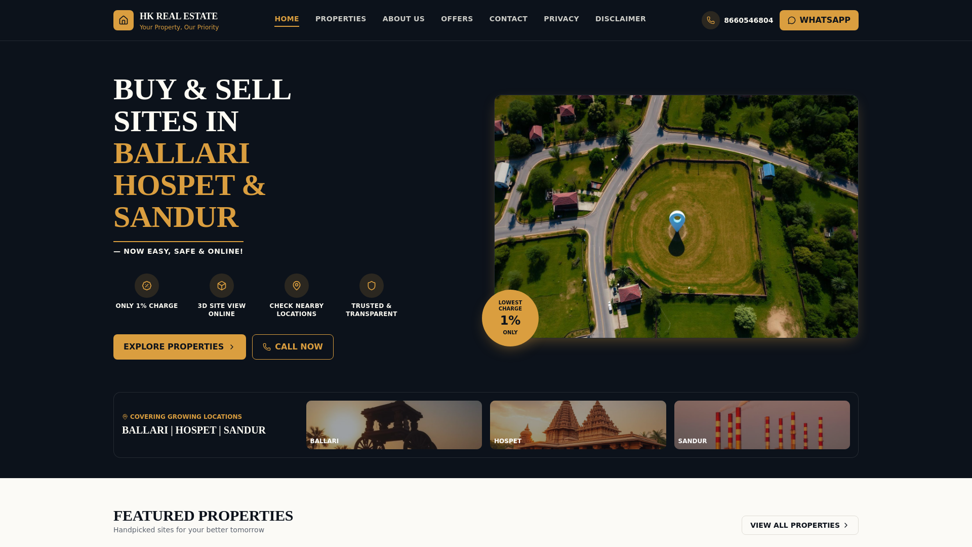 website screenshot of https://hk-plots-website.pages.dev/
