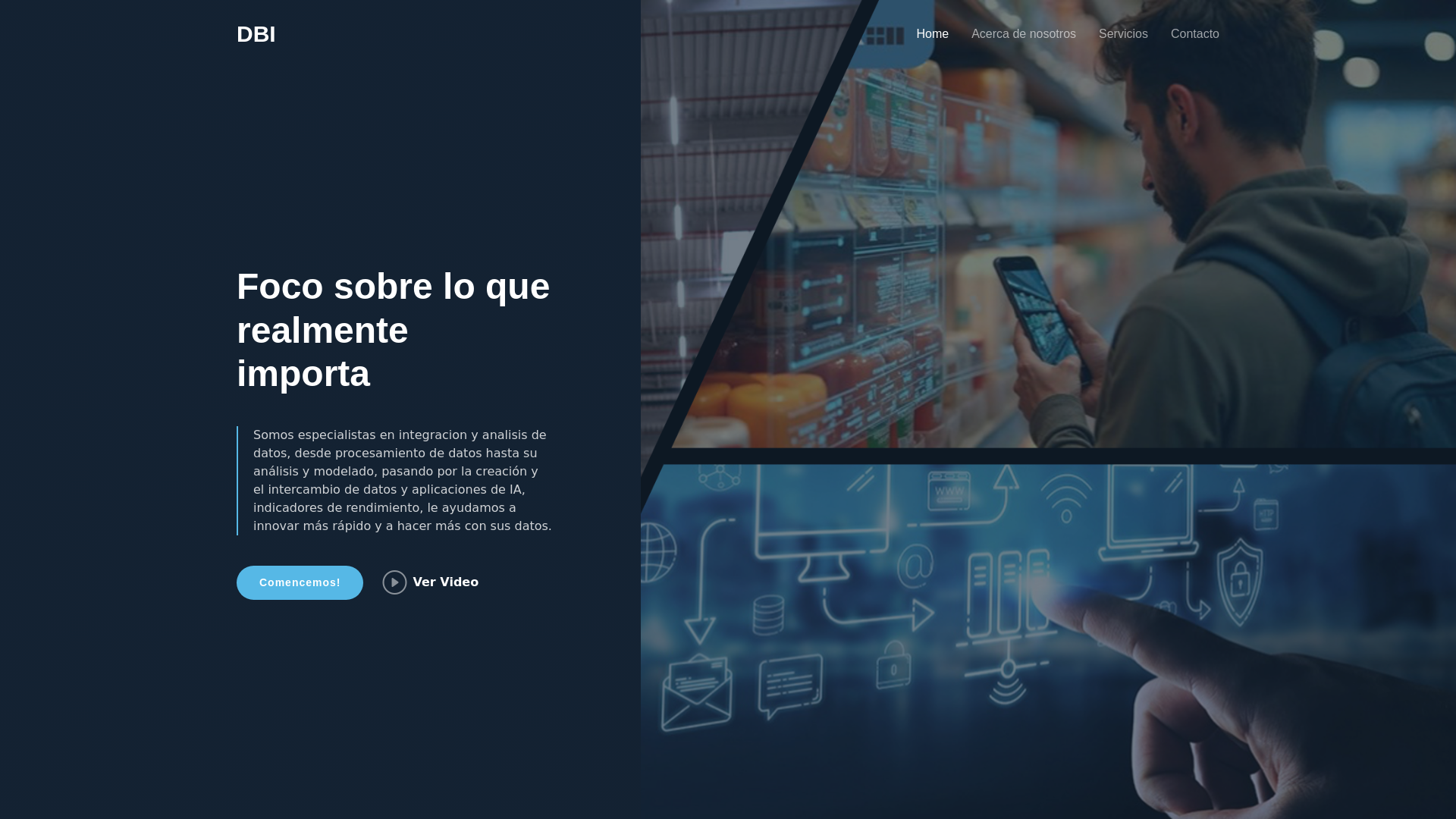 website screenshot of https://databridgeintegrations.cl