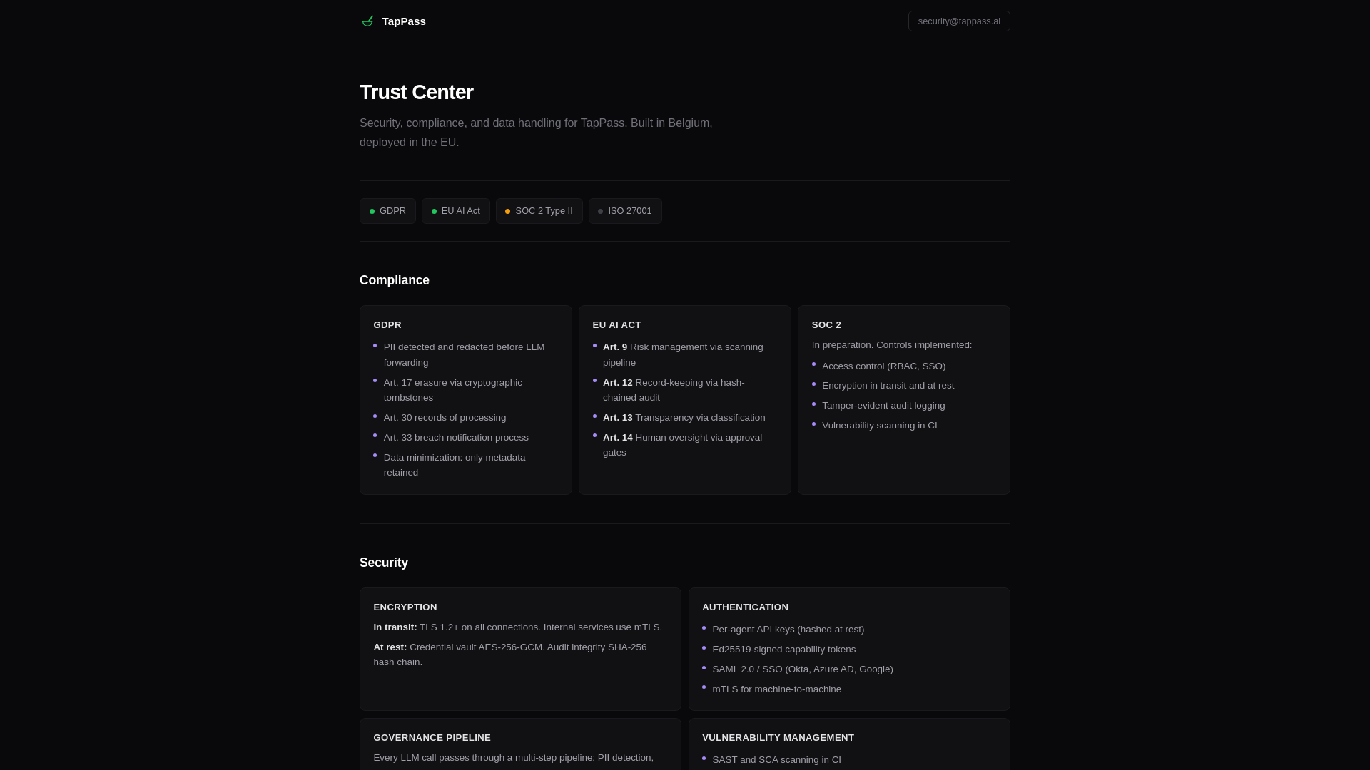 website screenshot of https://tappass-trust.pages.dev/