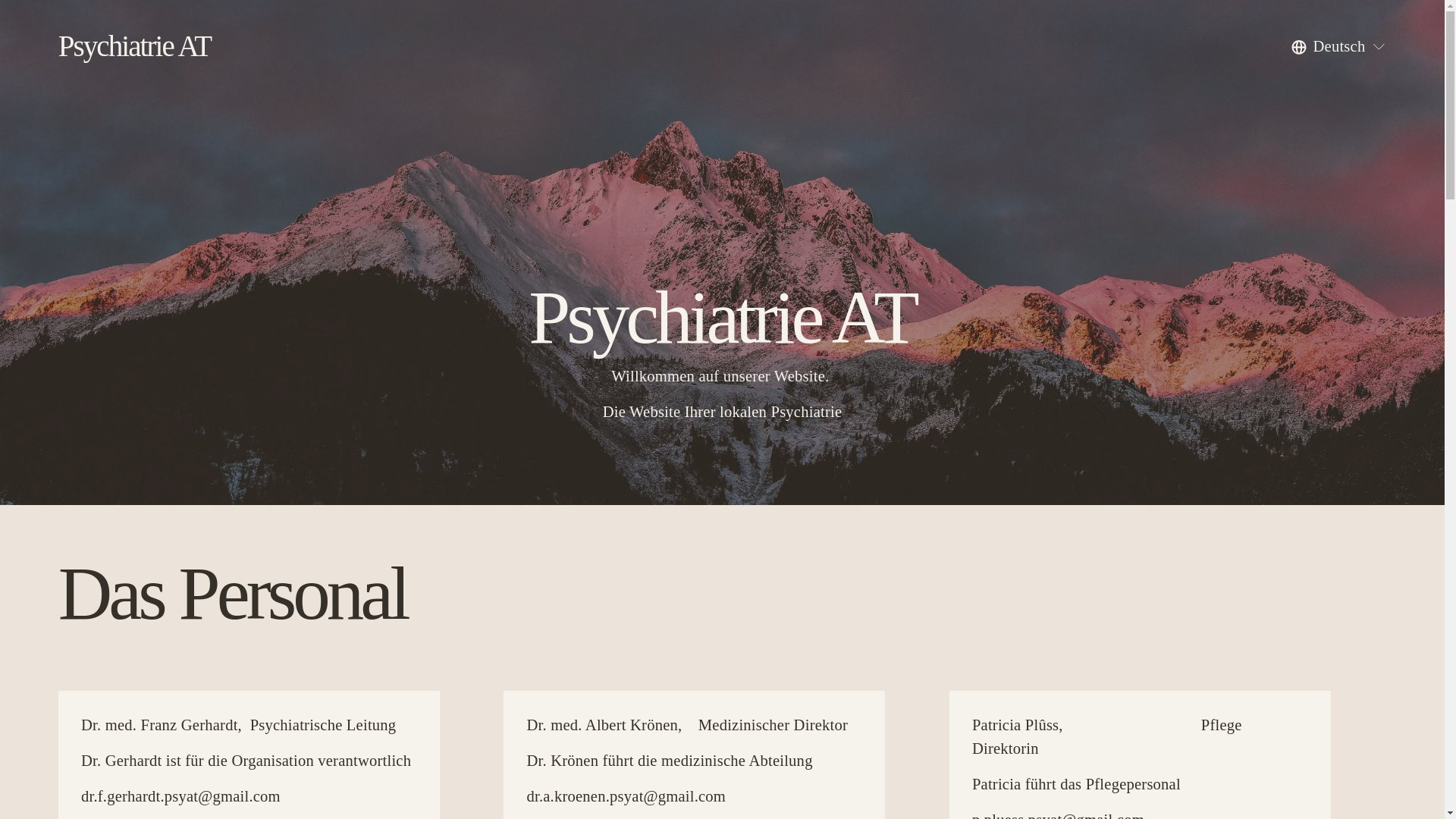 website screenshot of https://psychiatrie-at.com/