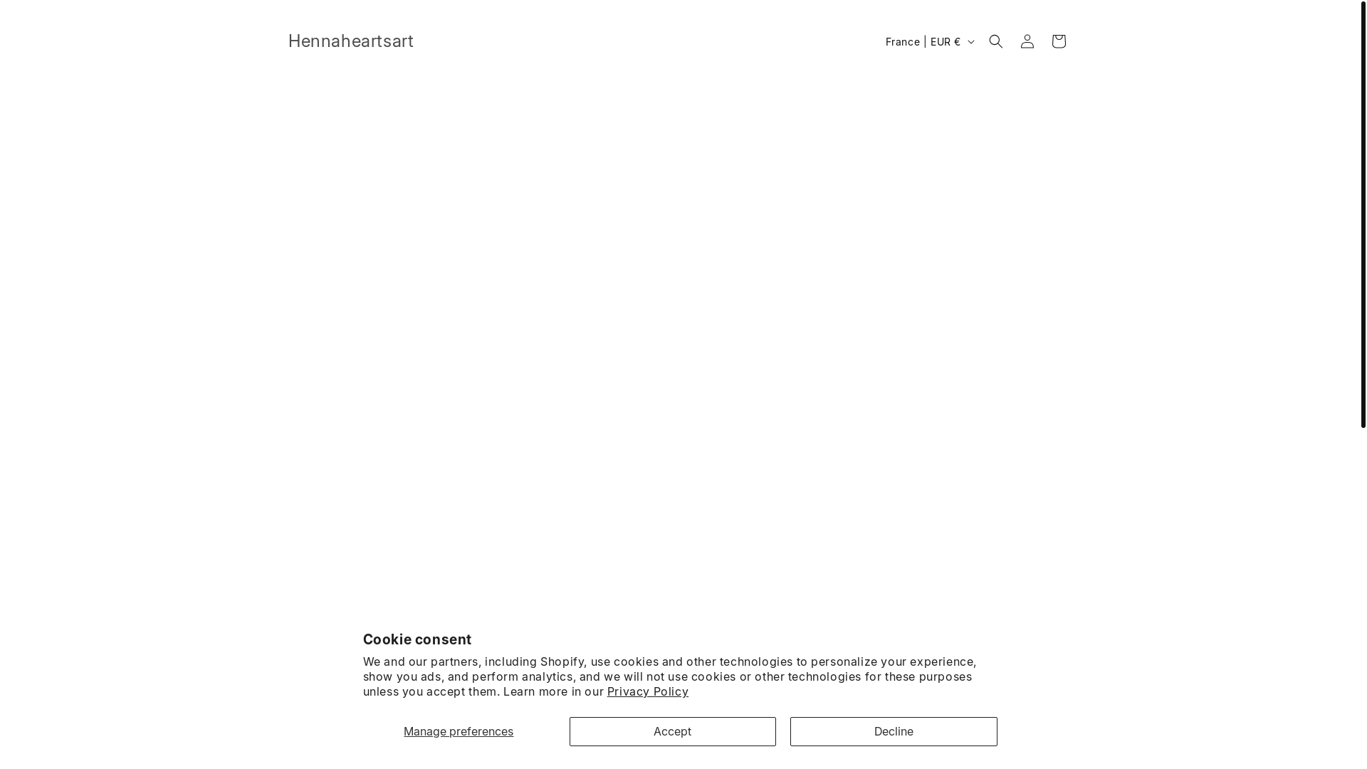 website screenshot of https://hennaheartsart.com/