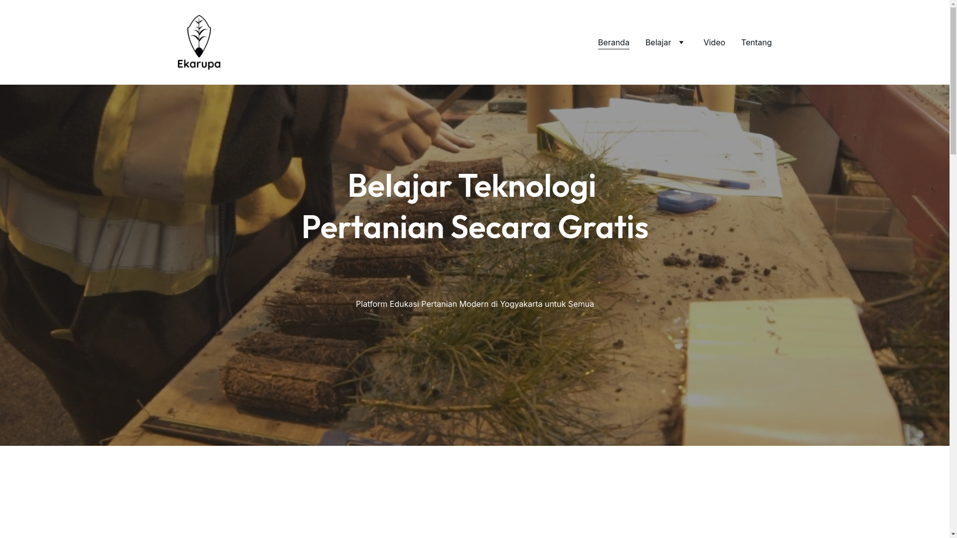 website screenshot of https://ekarupa.id/