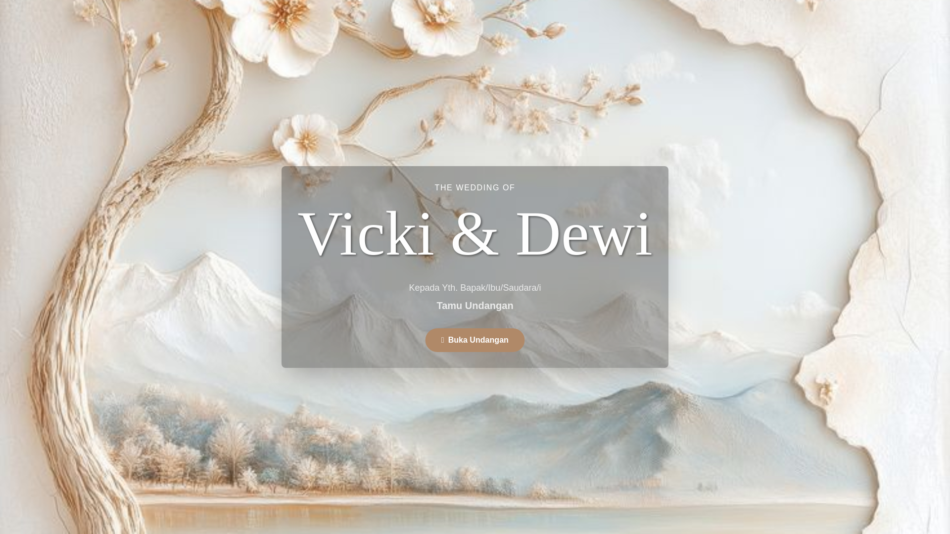 website screenshot of https://vicki-dewi-wedding.pages.dev/
