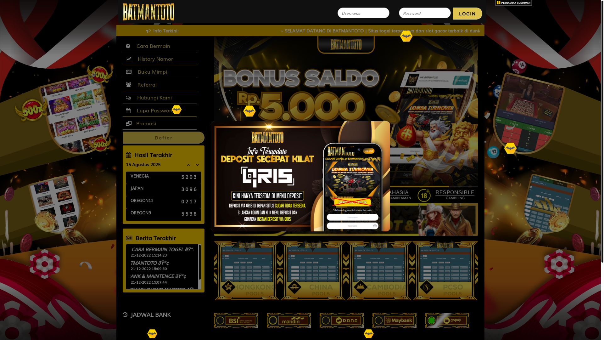 website screenshot of https://batmansemakingacor88.com/