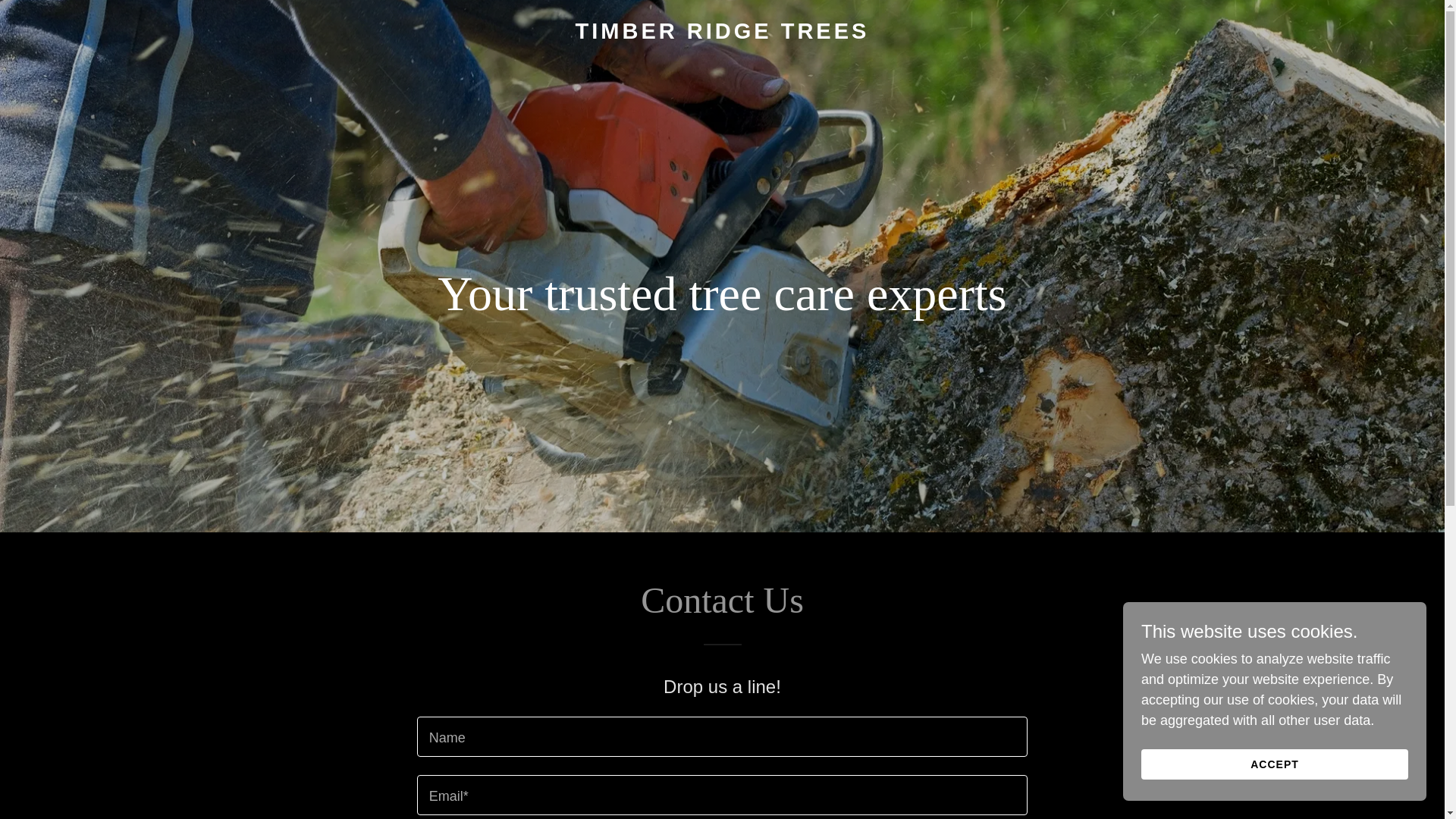 website screenshot of https://timberridgetrees.net/