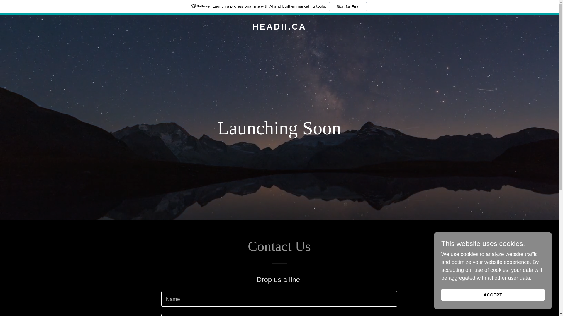 website screenshot of https://headii.ca/