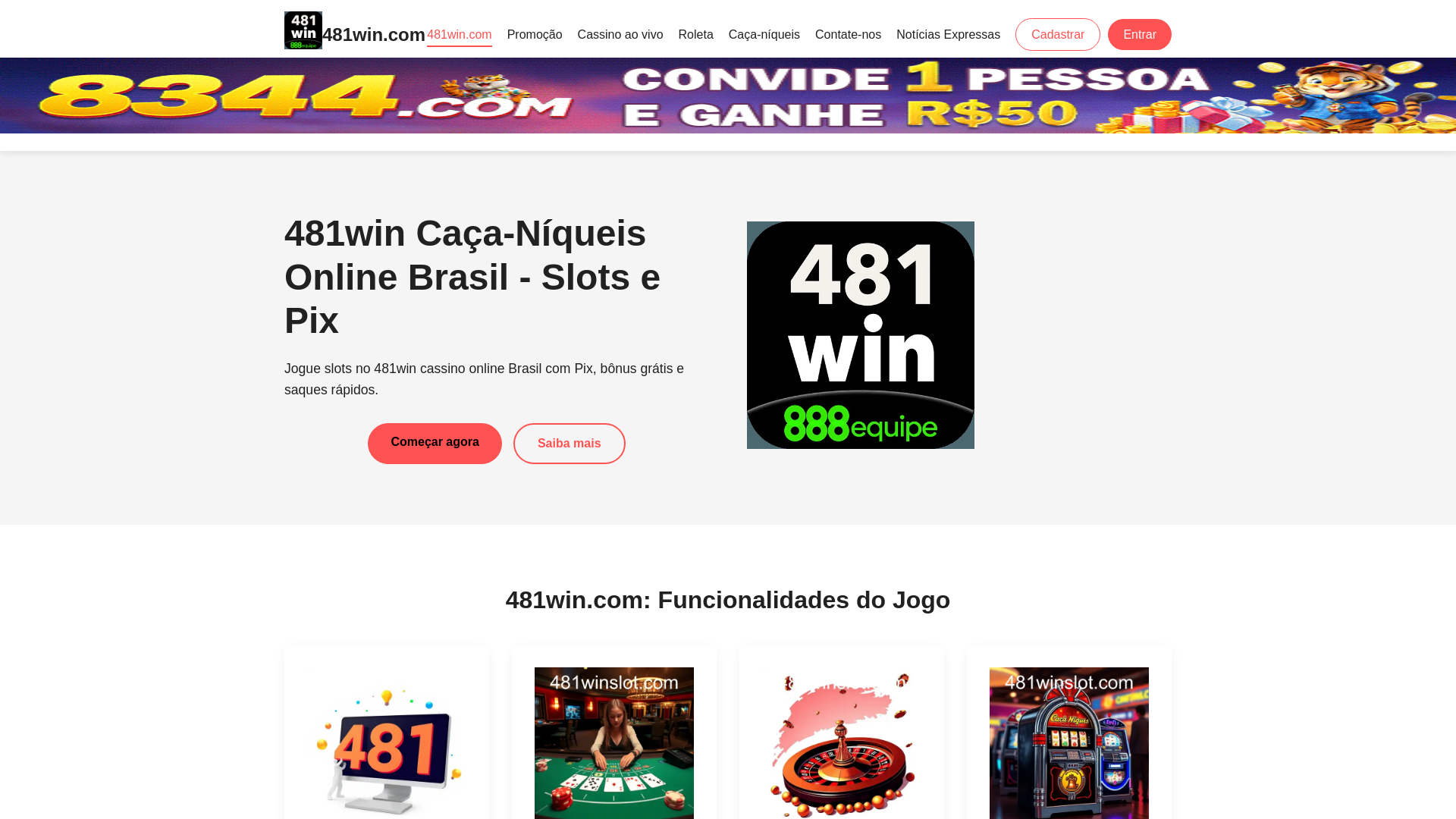 website screenshot of https://481winslot.com/