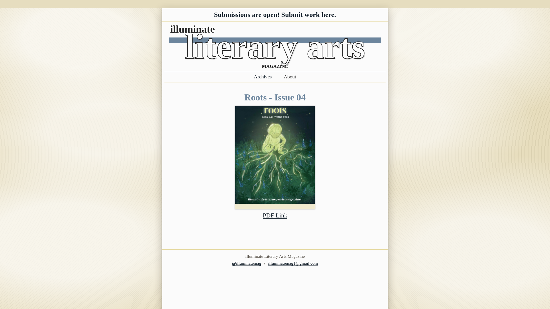 website screenshot of https://illuminatelitmag.pages.dev/