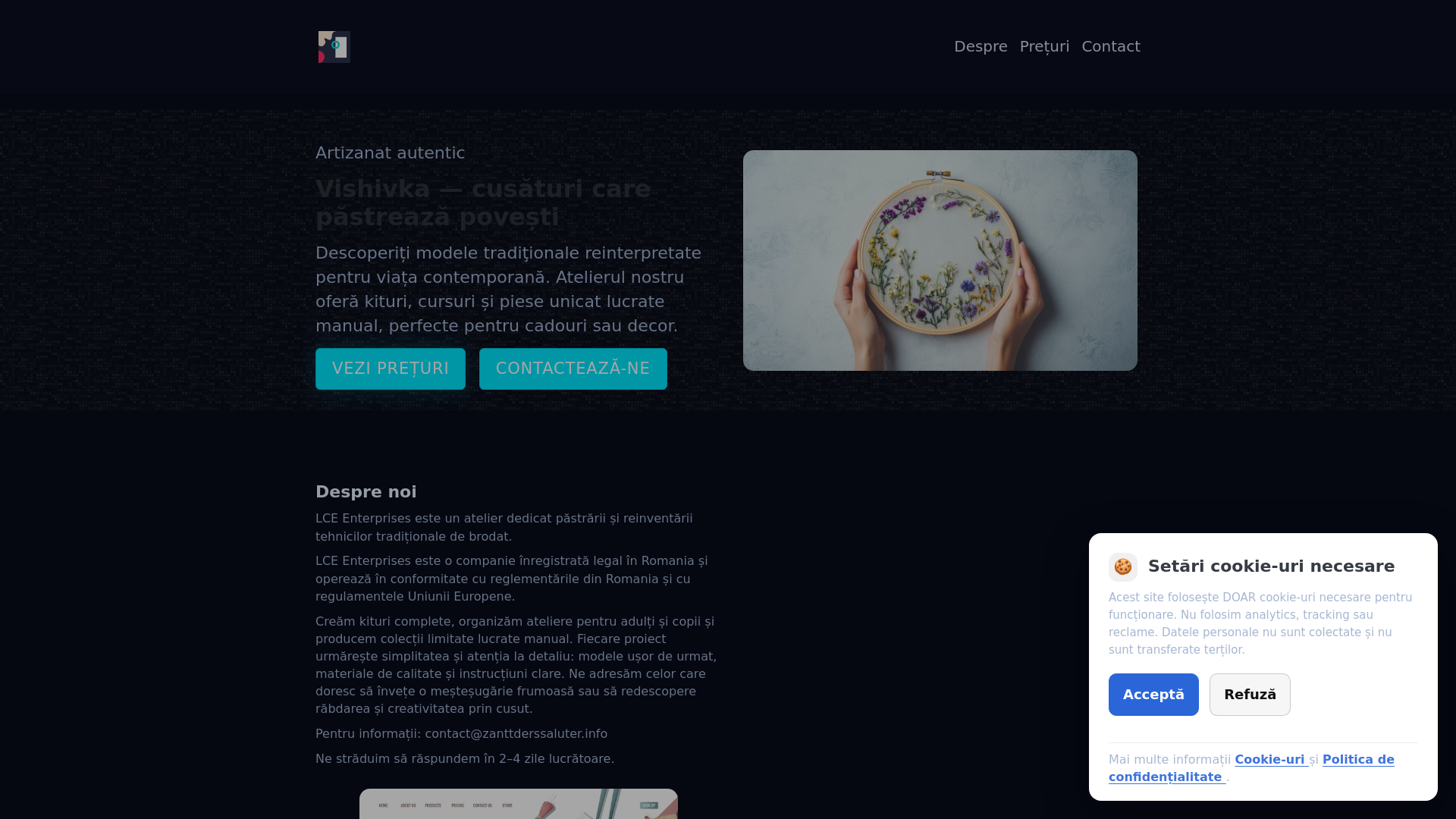 website screenshot of https://zanttderssaluter.info