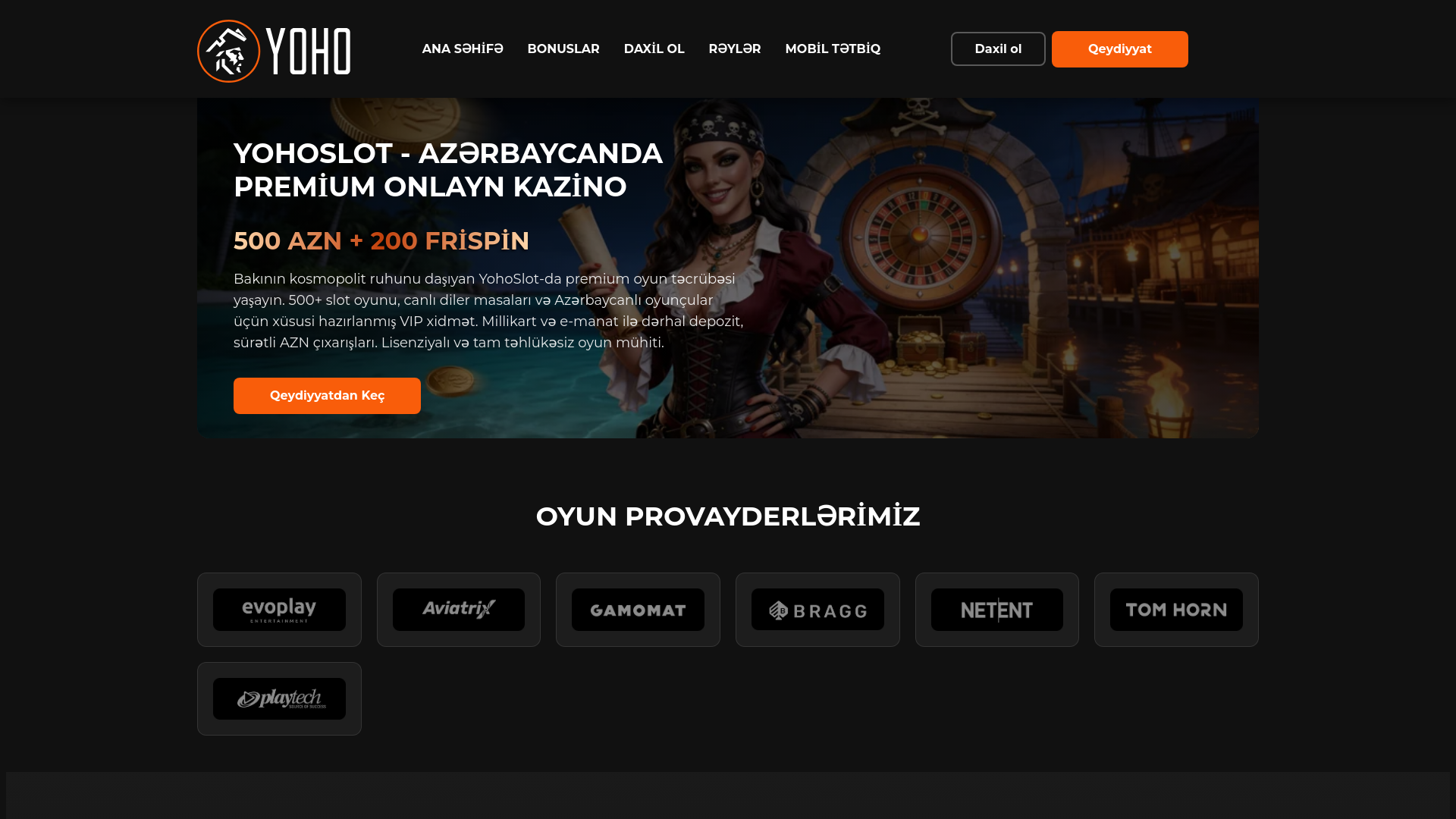 website screenshot of https://yohocasinologin.org/