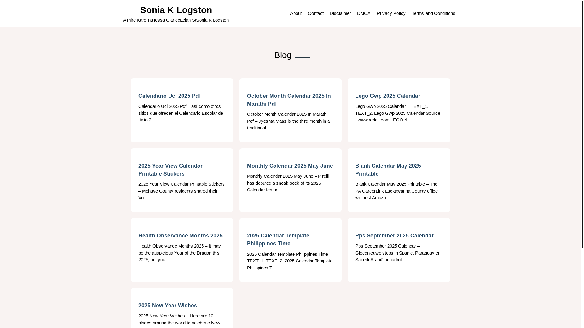 website screenshot of https://soniaklogstonl.pages.dev/