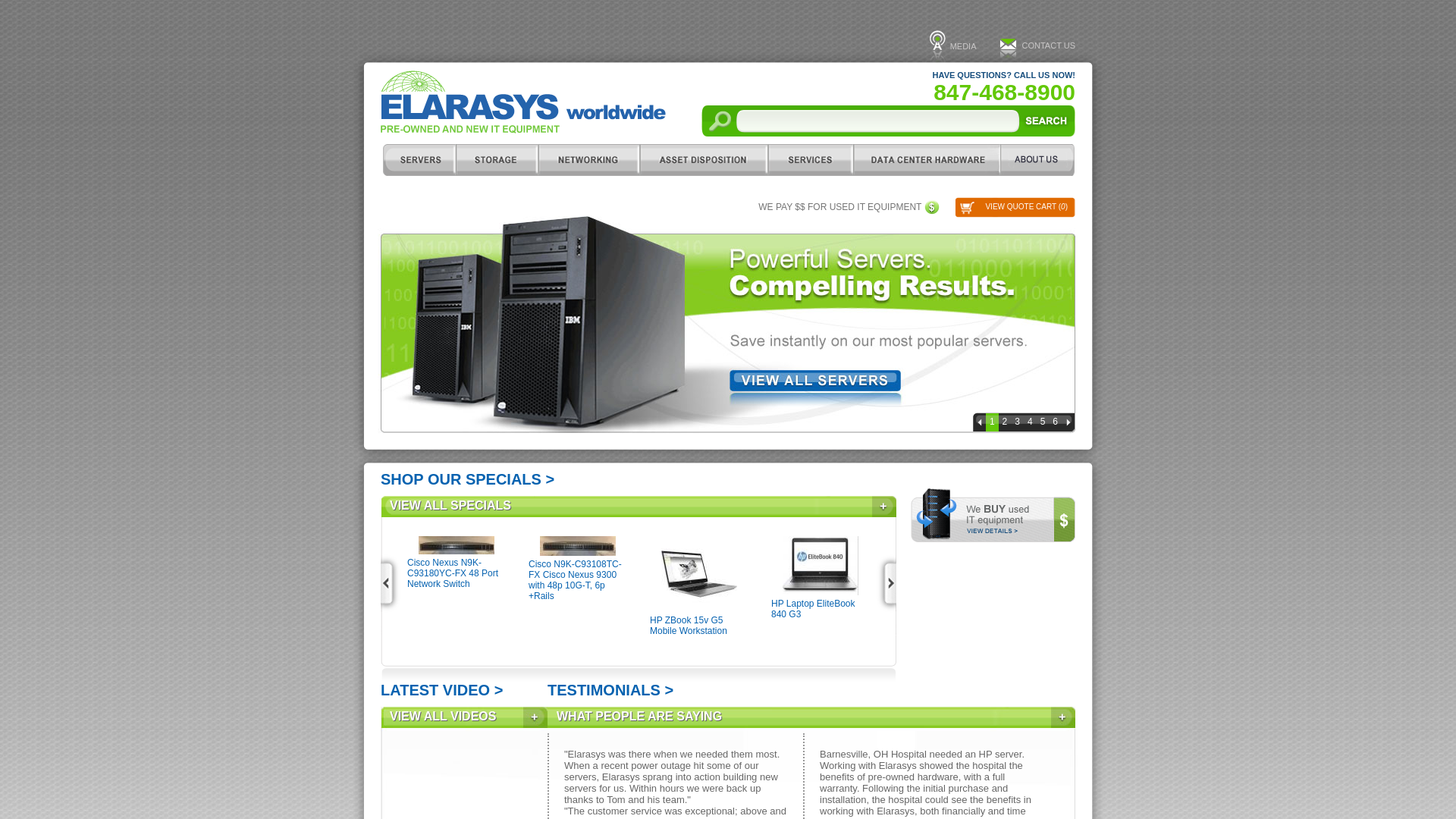 website screenshot of https://elarasyshardware.com/