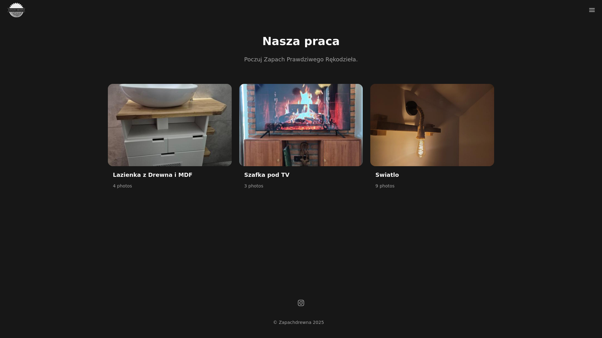 website screenshot of https://zapachdrewna-com.pages.dev/