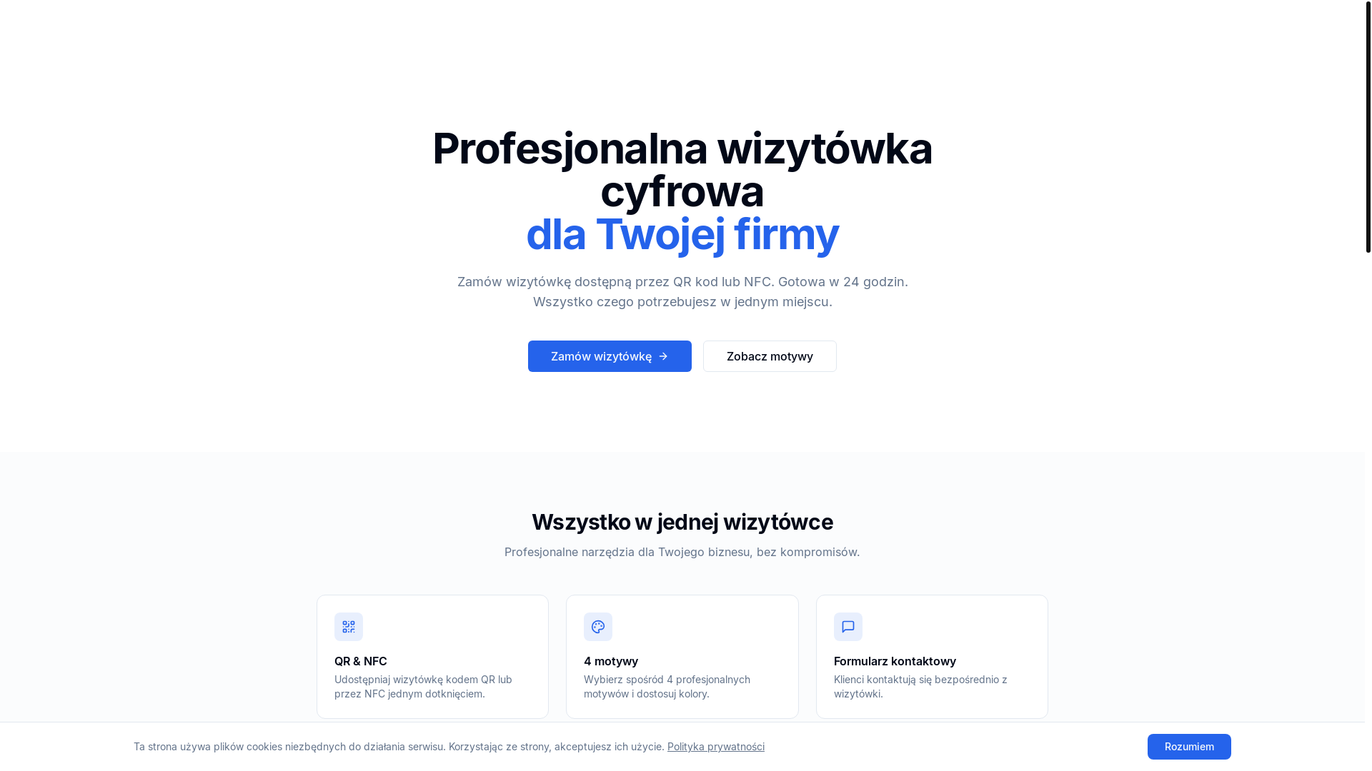 website screenshot of https://cartao.pl/