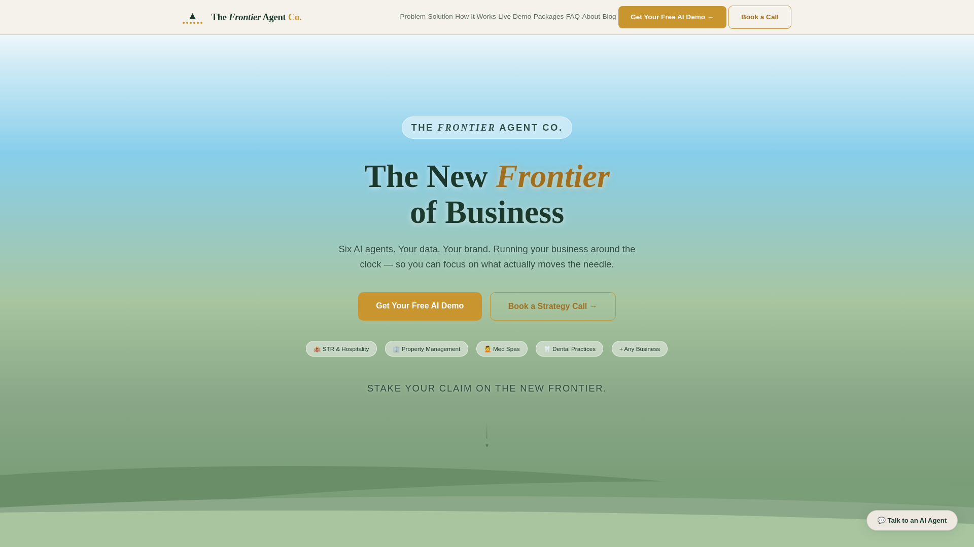 website screenshot of https://agenticbusinessai.com