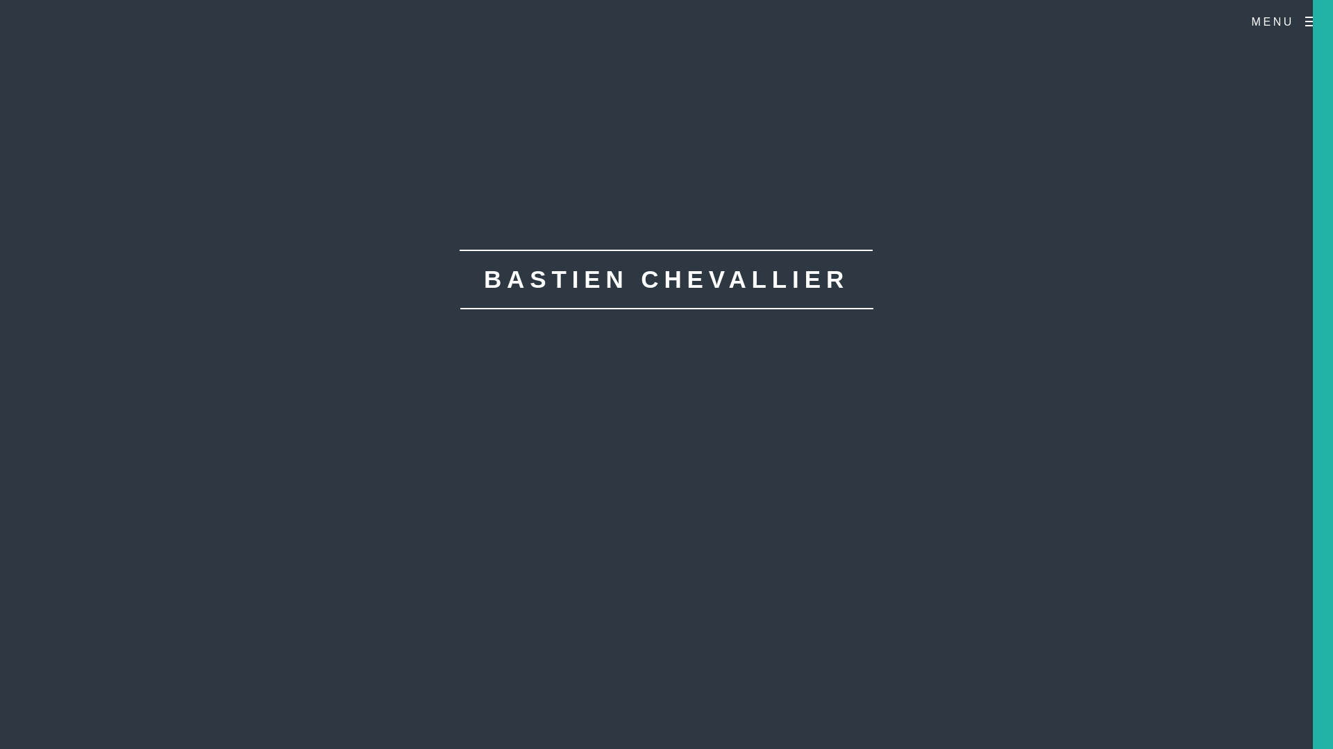 website screenshot of https://bastienchevallier.eu/