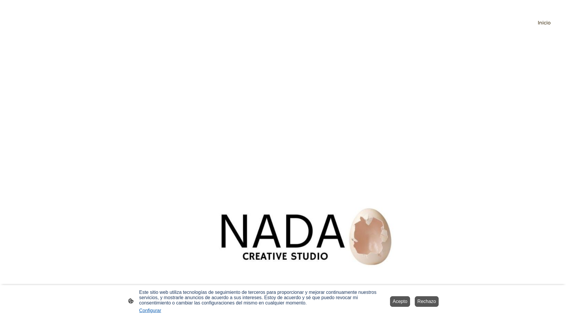 website screenshot of https://nadacreativestudio.com/