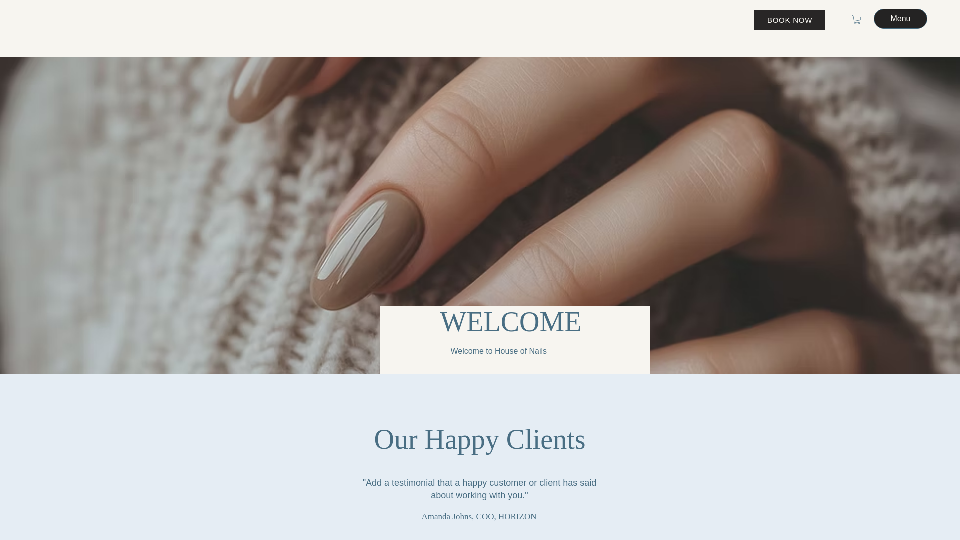 website screenshot of https://houseofnaildxb.com/