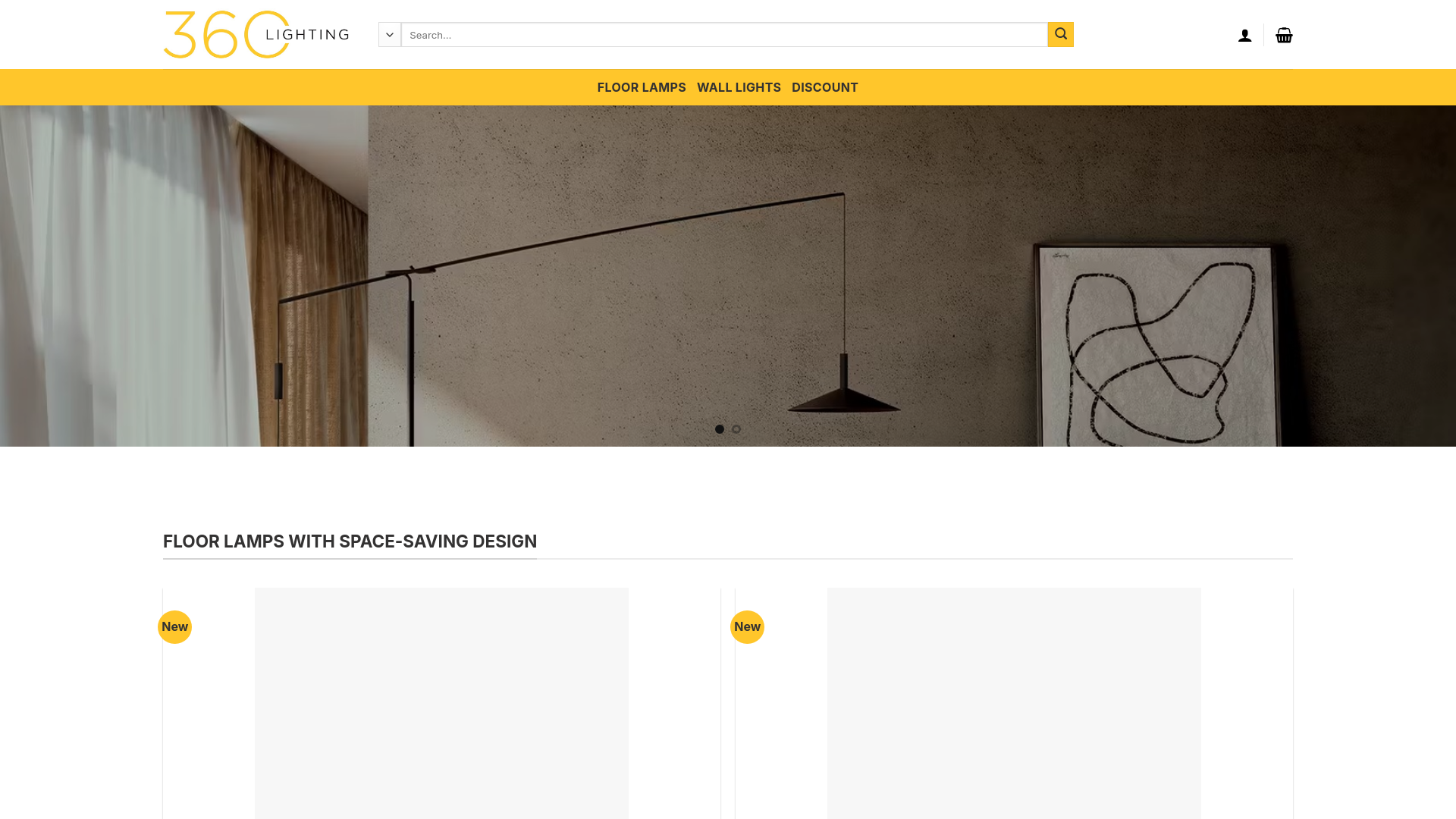website screenshot of https://360lightingoutlet.com