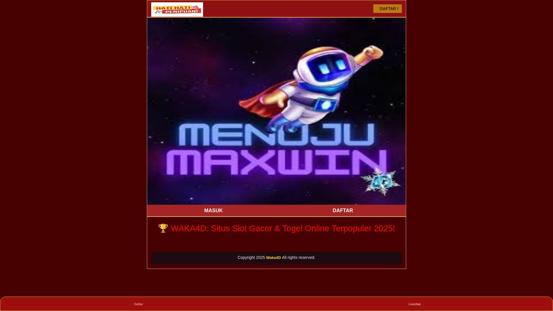 website screenshot of https://waka4d.pages.dev/