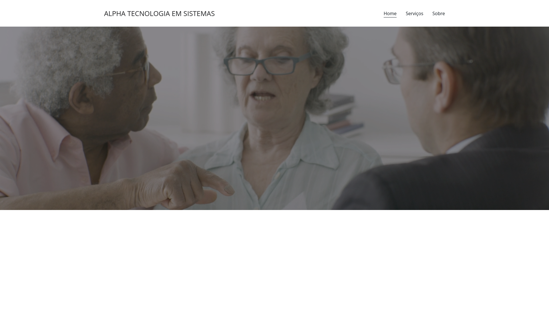 website screenshot of https://alphatecnologiaemsistemas.com/